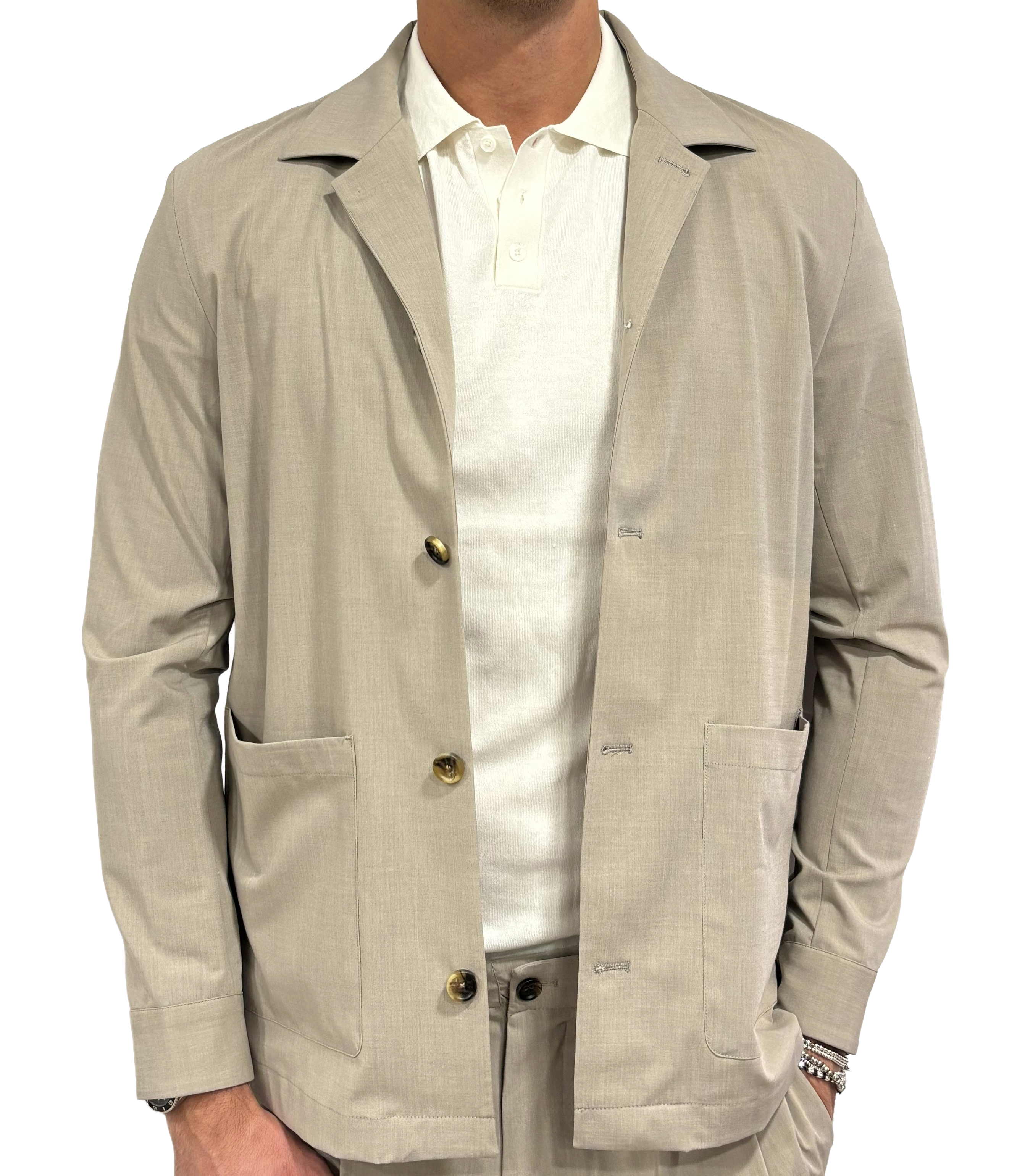 Alley Docks technical non-iron fabric jacket