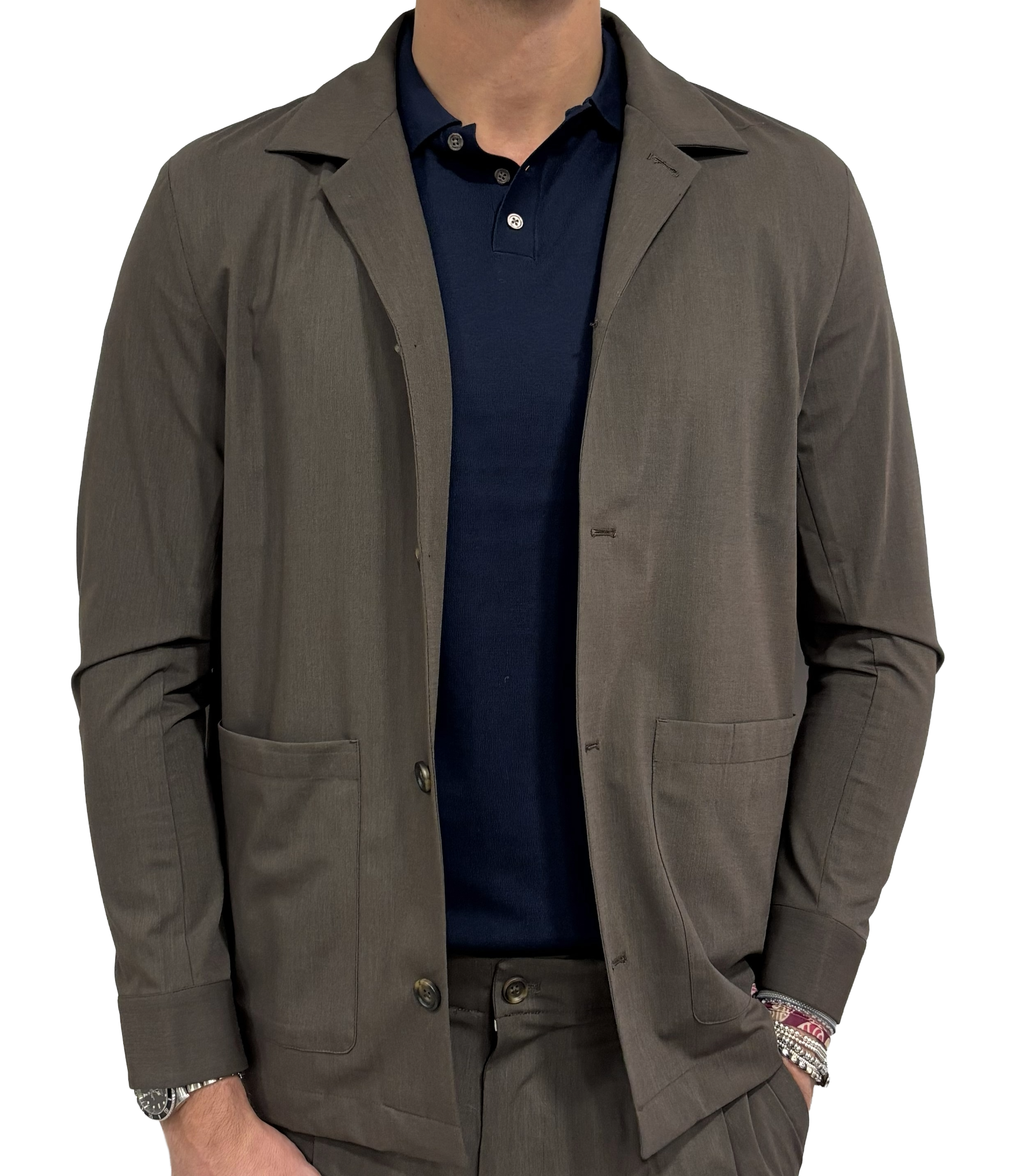 Alley Docks technical non-iron fabric jacket