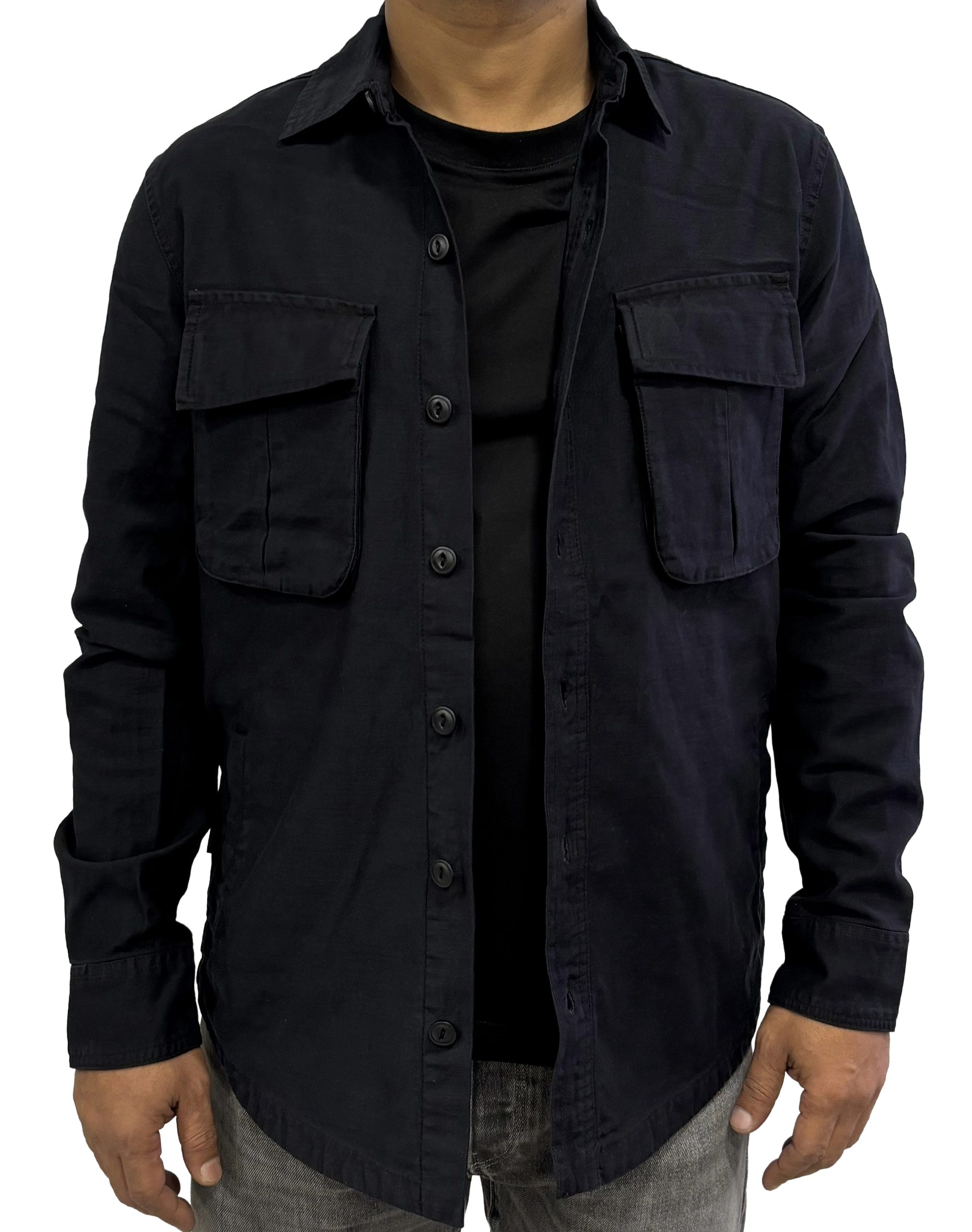 Pure cotton shacket