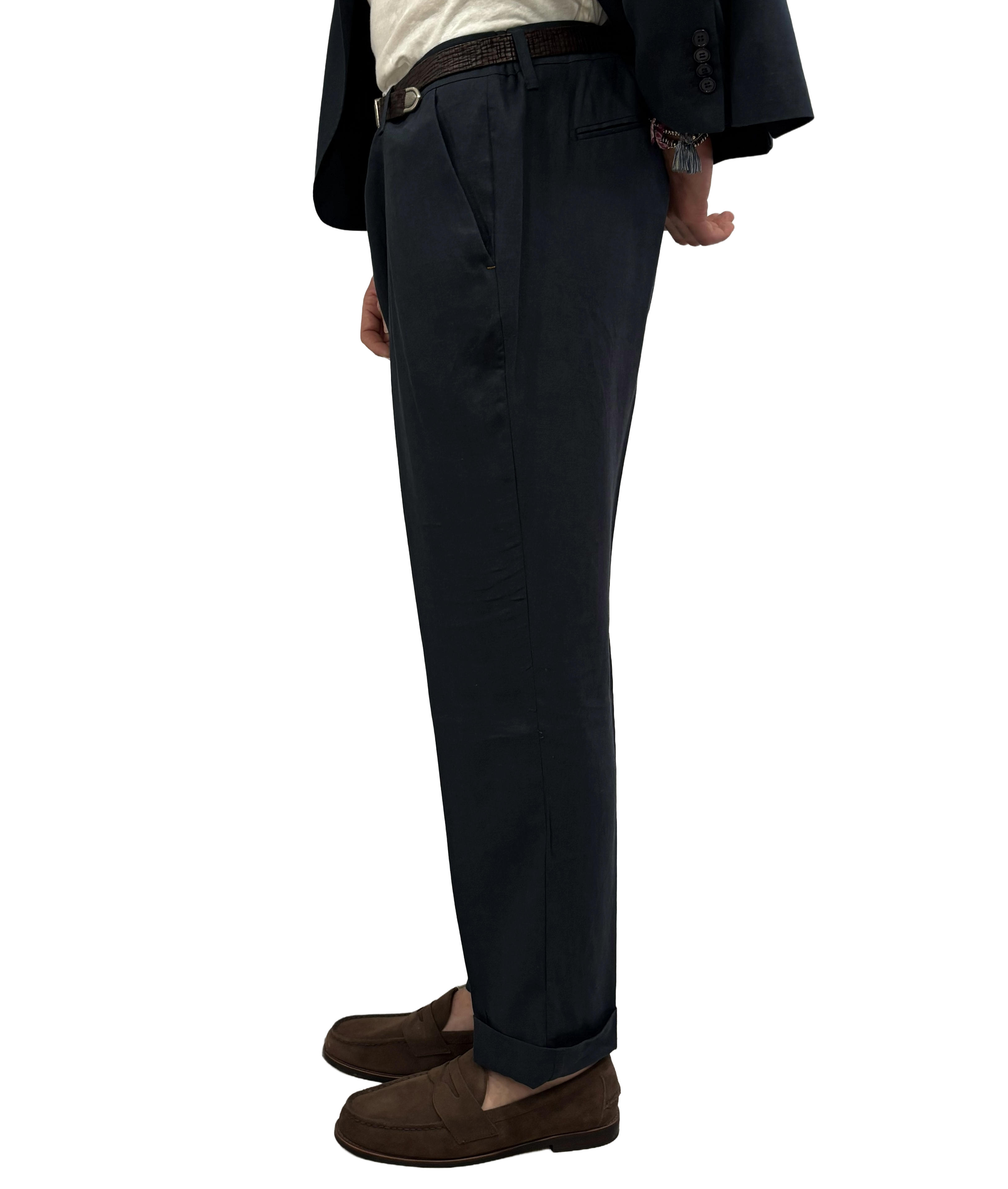 Bernese pure linen trousers