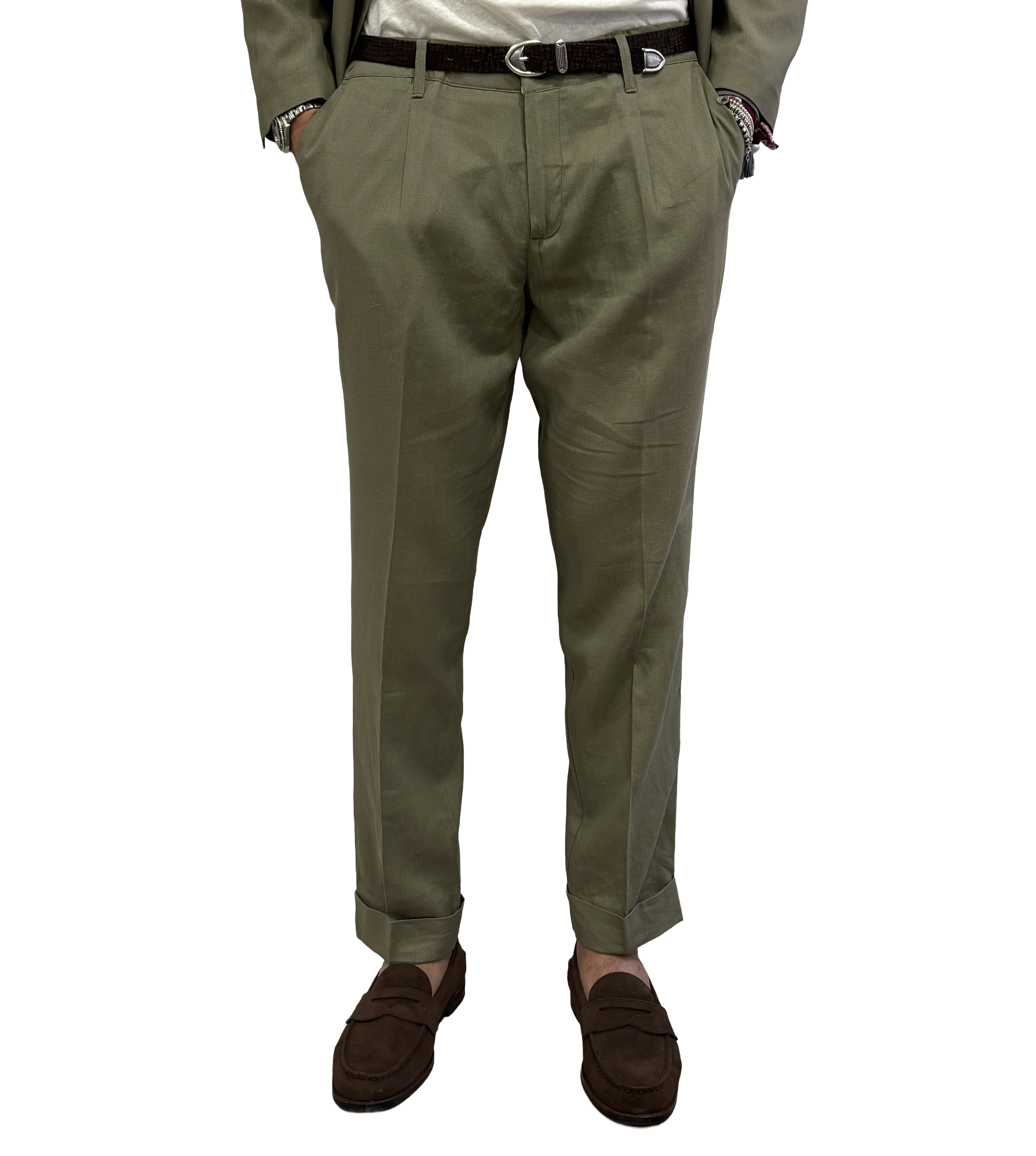 Bernese pure linen trousers