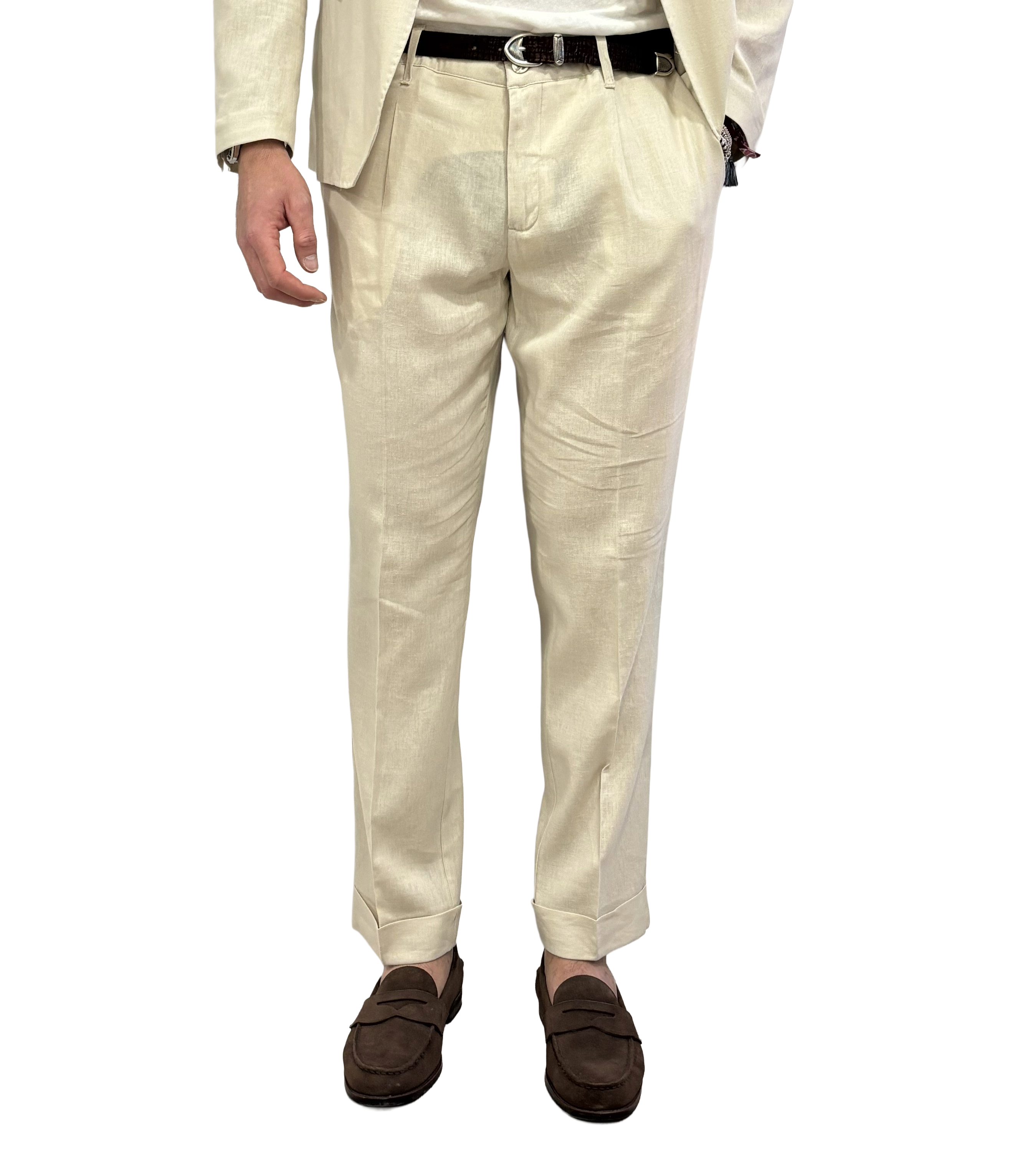 Bernese pure linen trousers