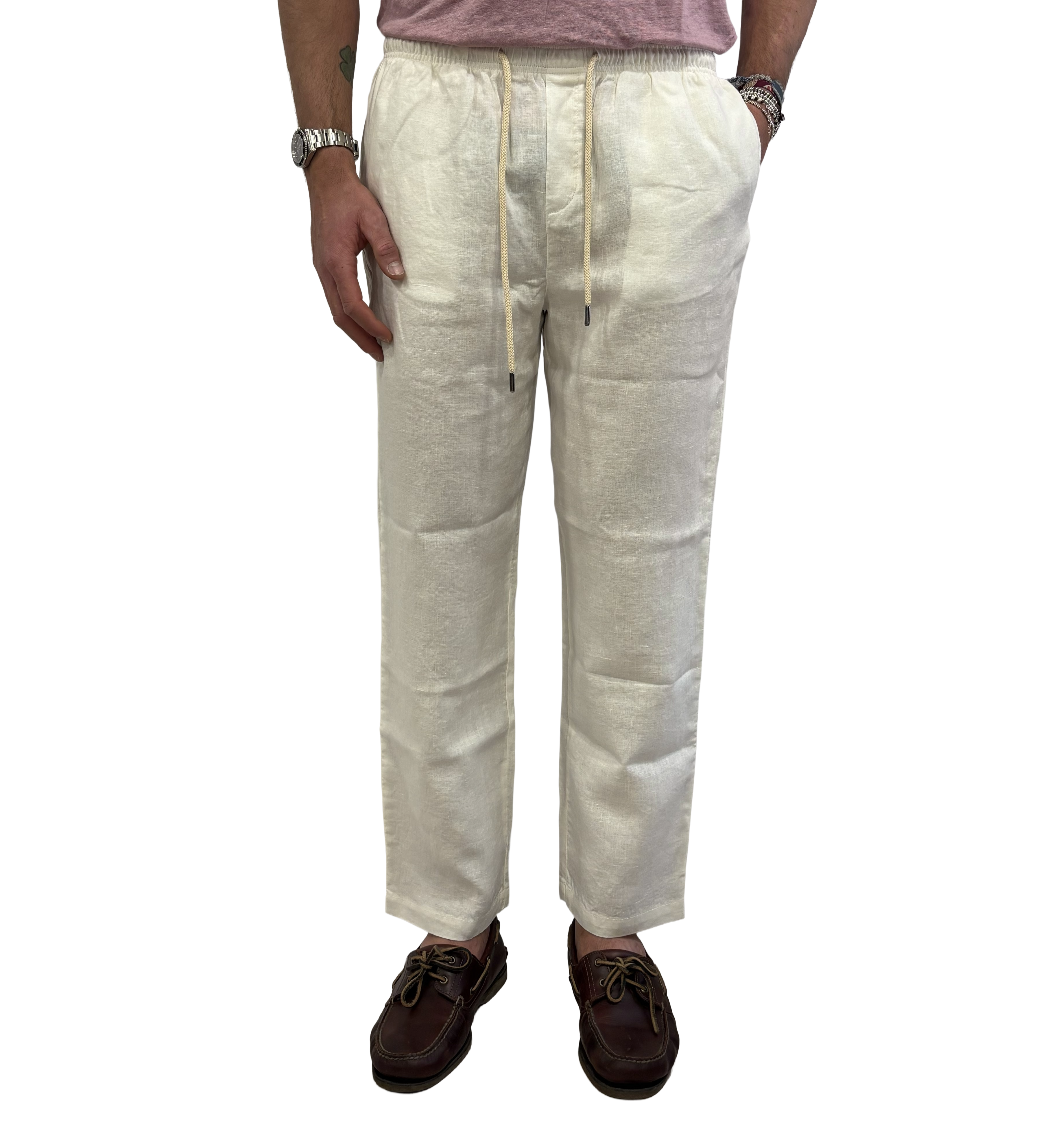 Peninsula Pure Linen Harem Pants