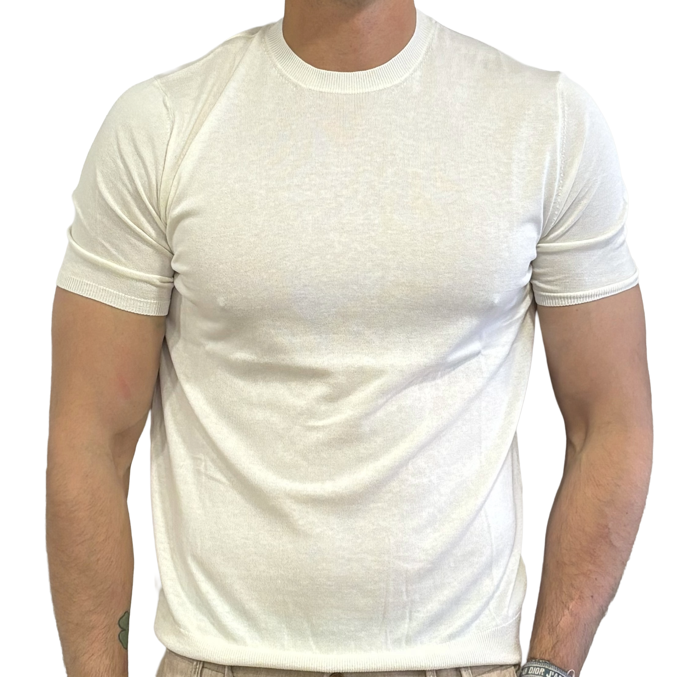 Silk and cotton top