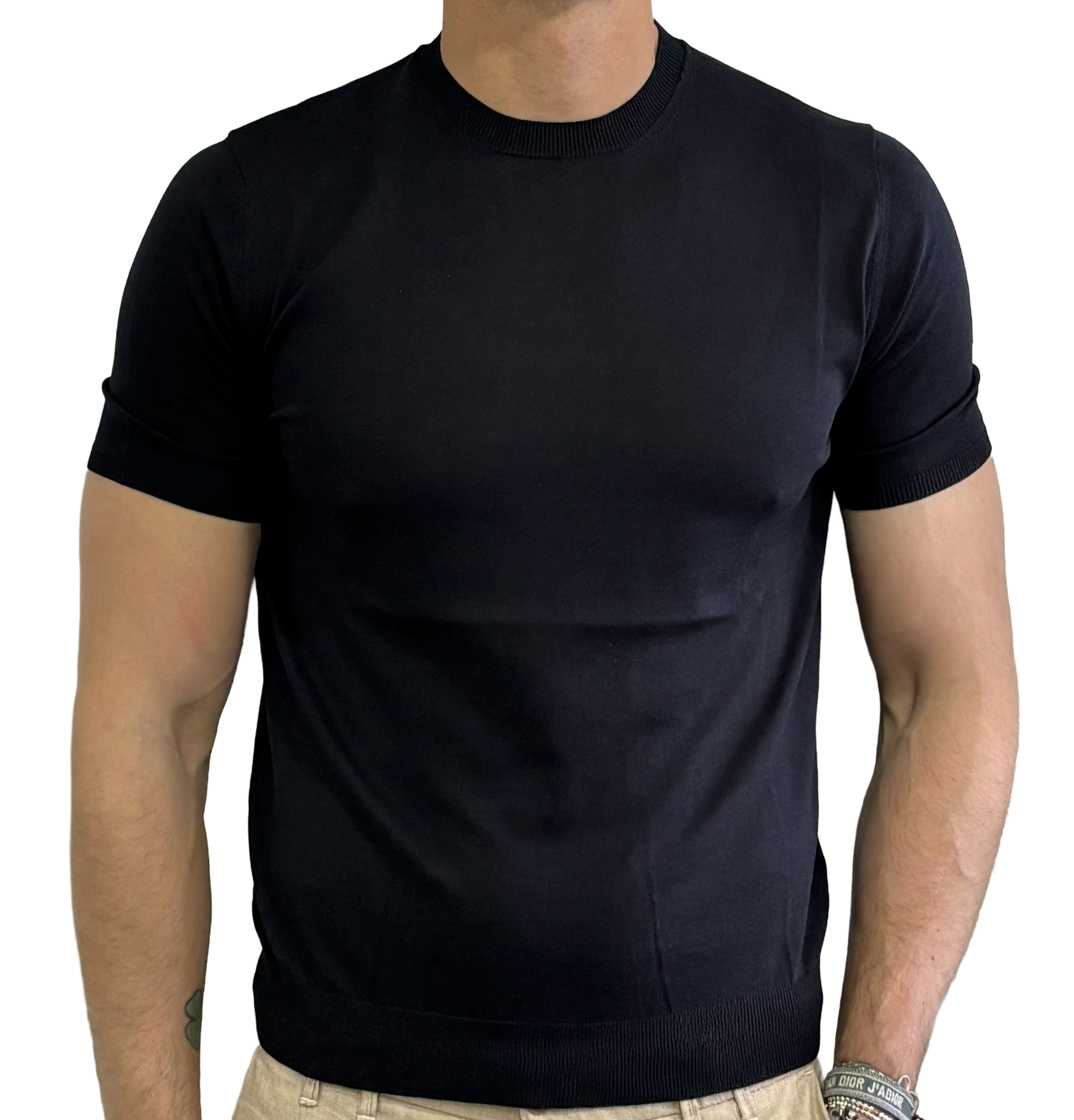 Silk and cotton top