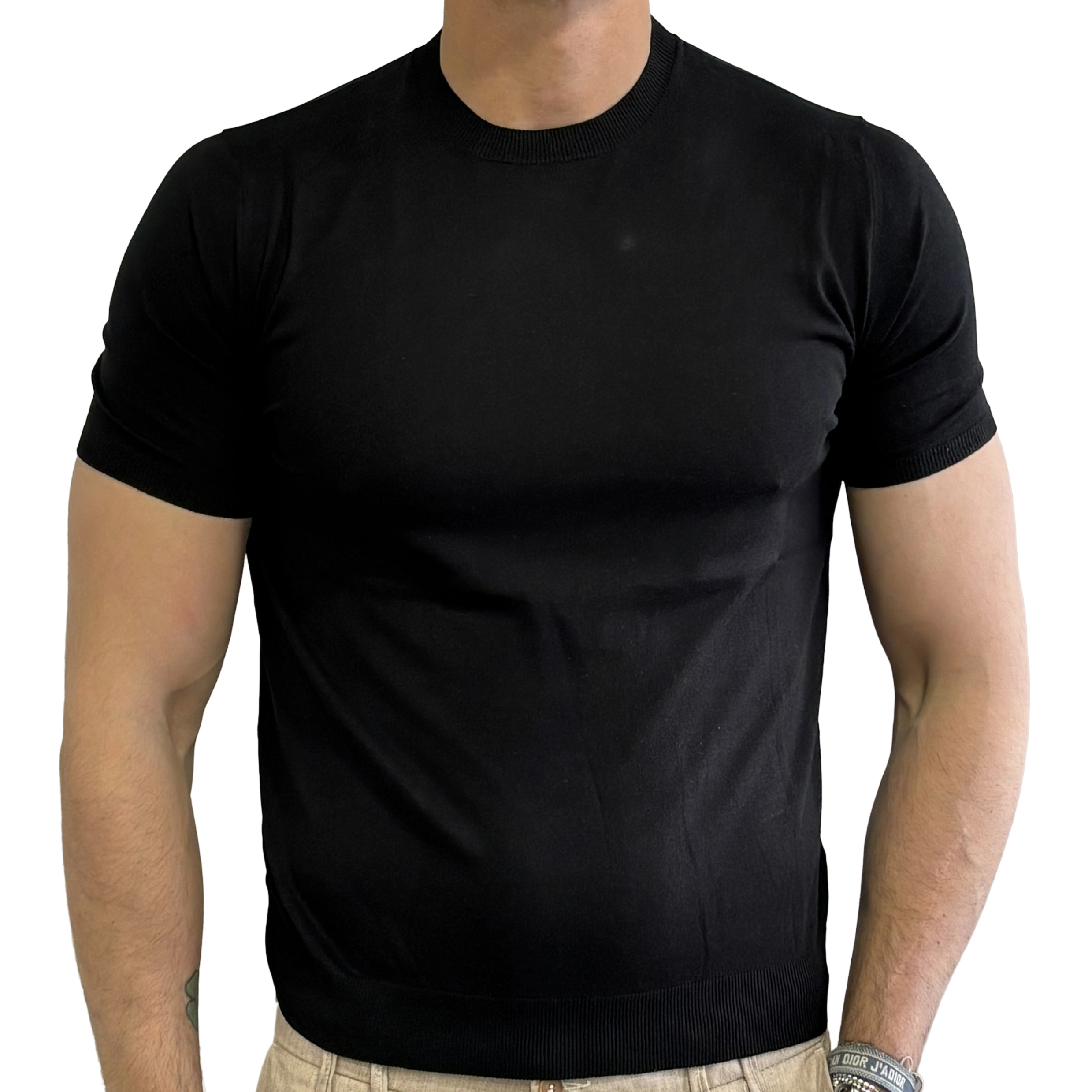 Silk and cotton top