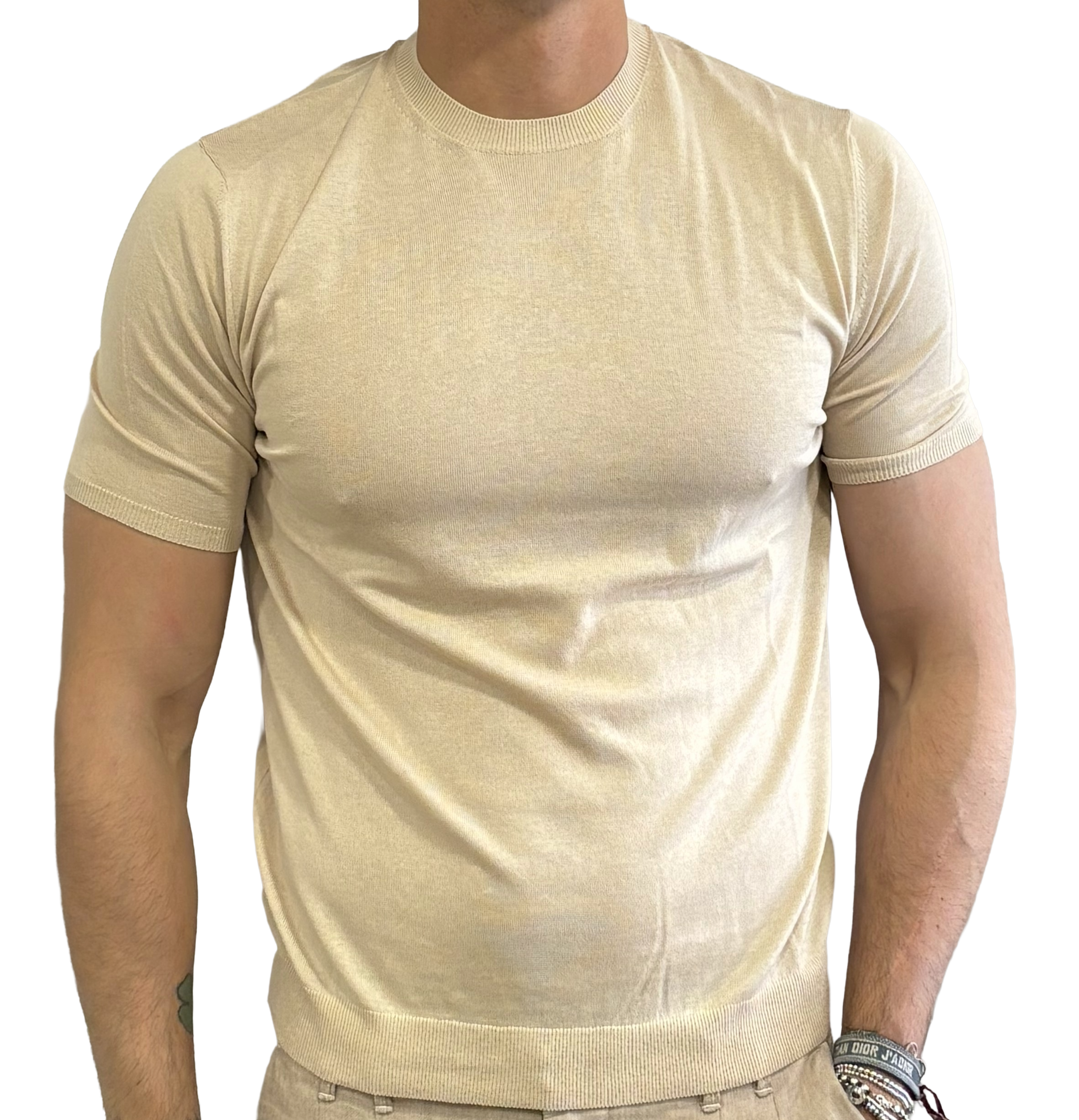Silk and cotton top
