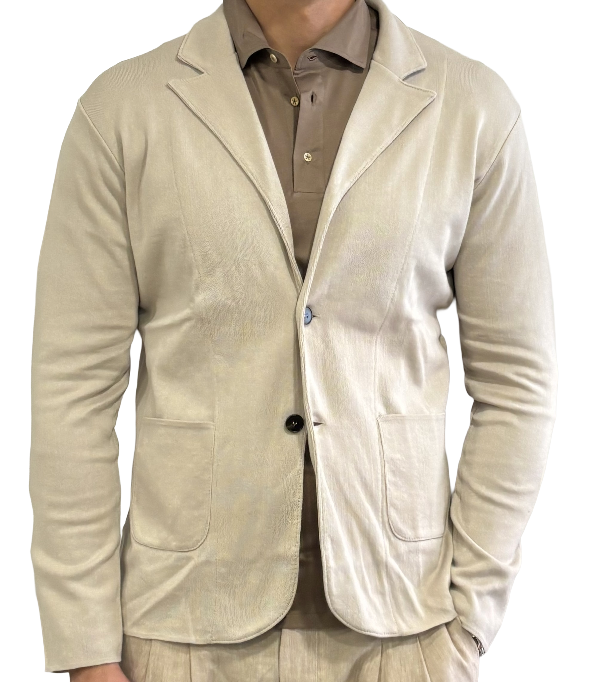 Pure cotton knitted jacket