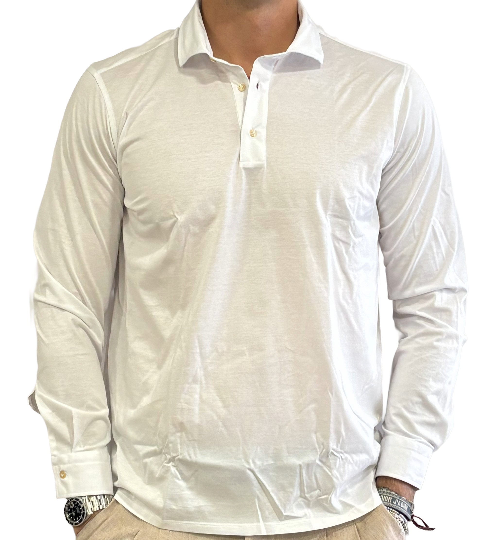Alea mercerized cotton polo shirt