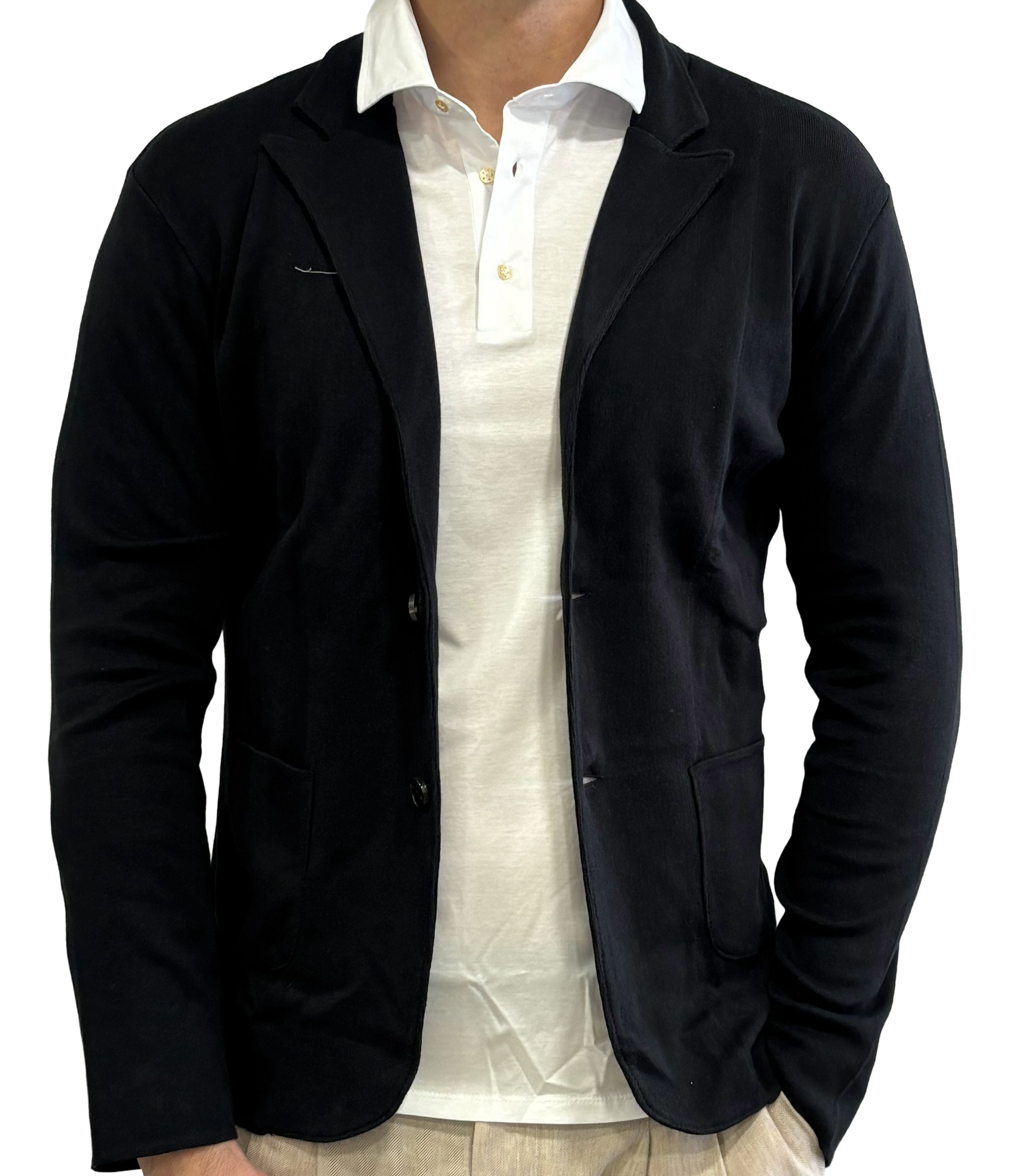 Pure cotton knitted jacket