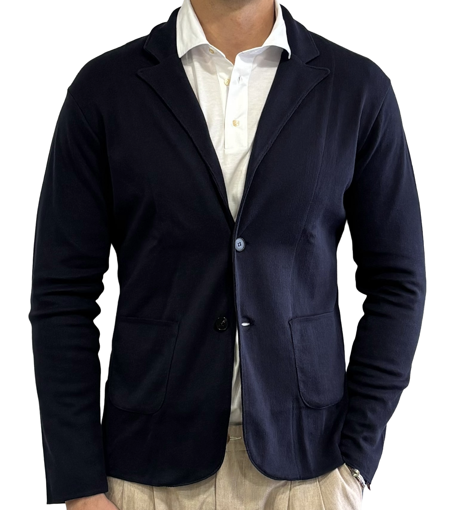 Pure cotton knitted jacket