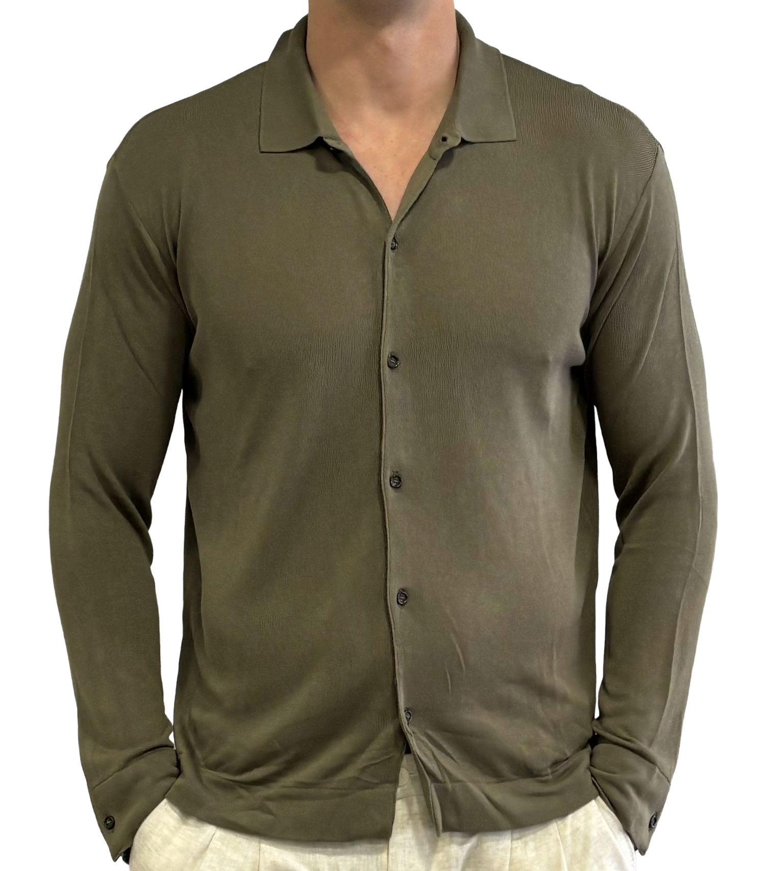 Knitted polo shirt