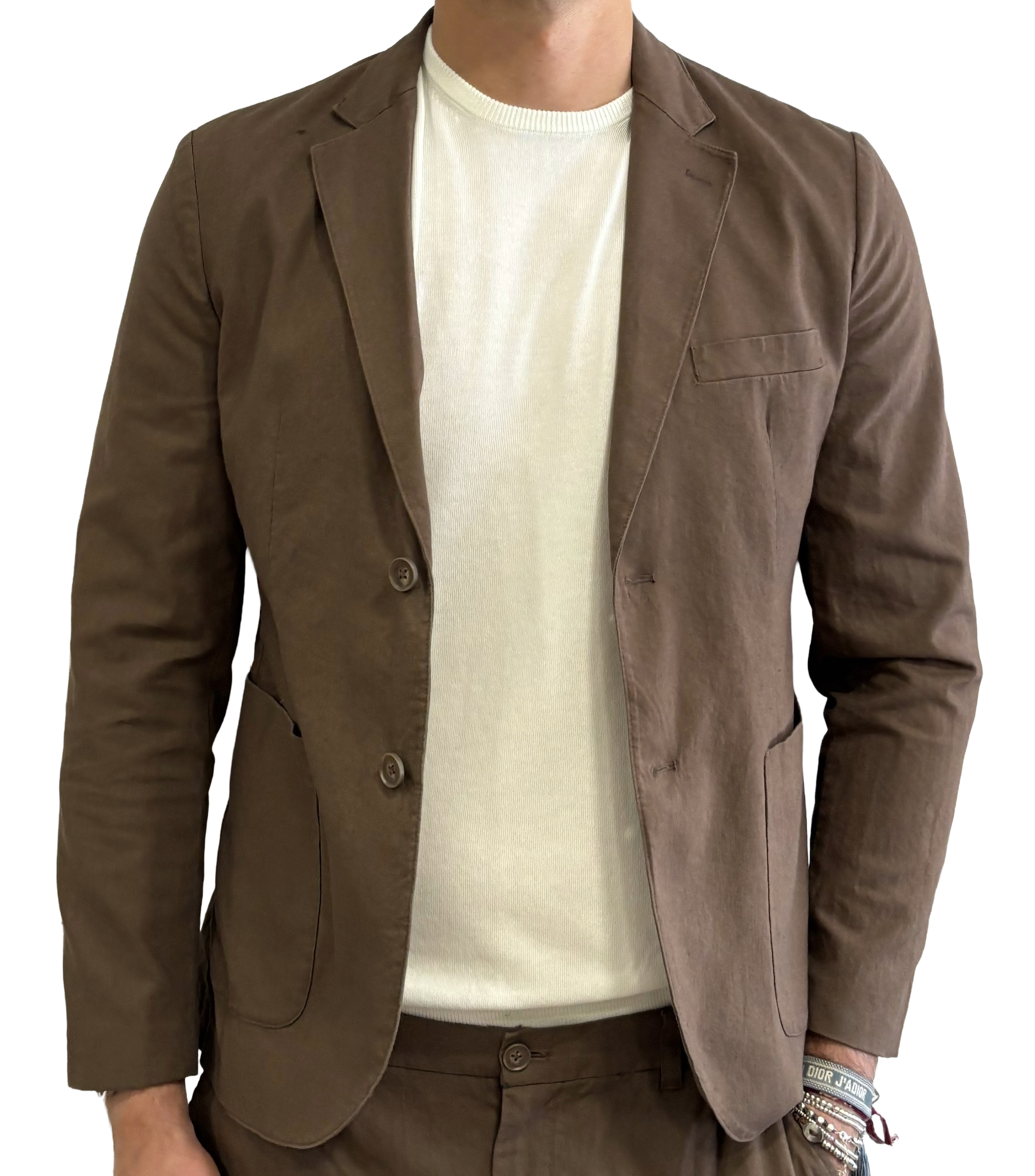 Linen and cotton jacket