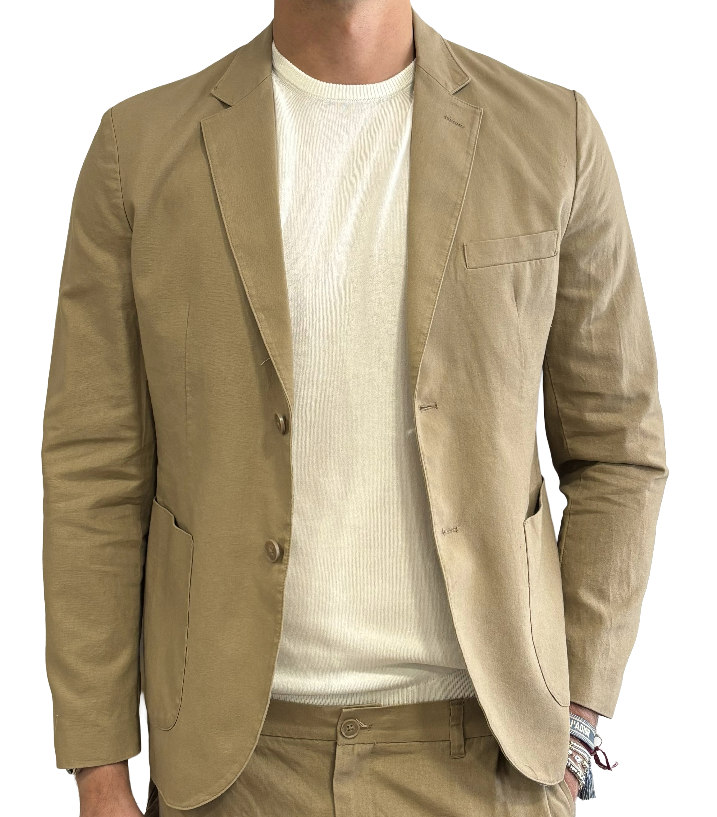 Linen and cotton jacket