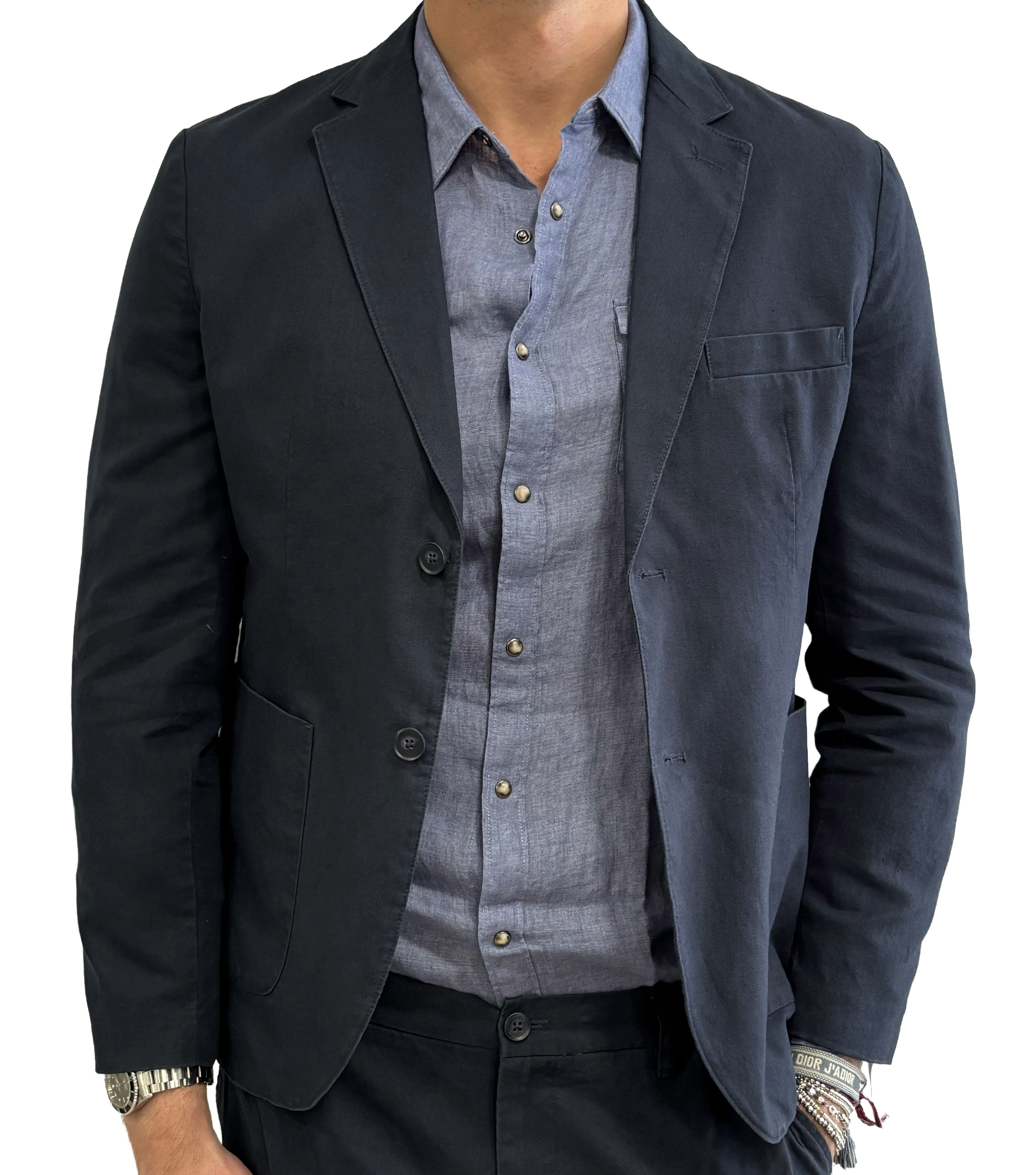 Linen and cotton jacket
