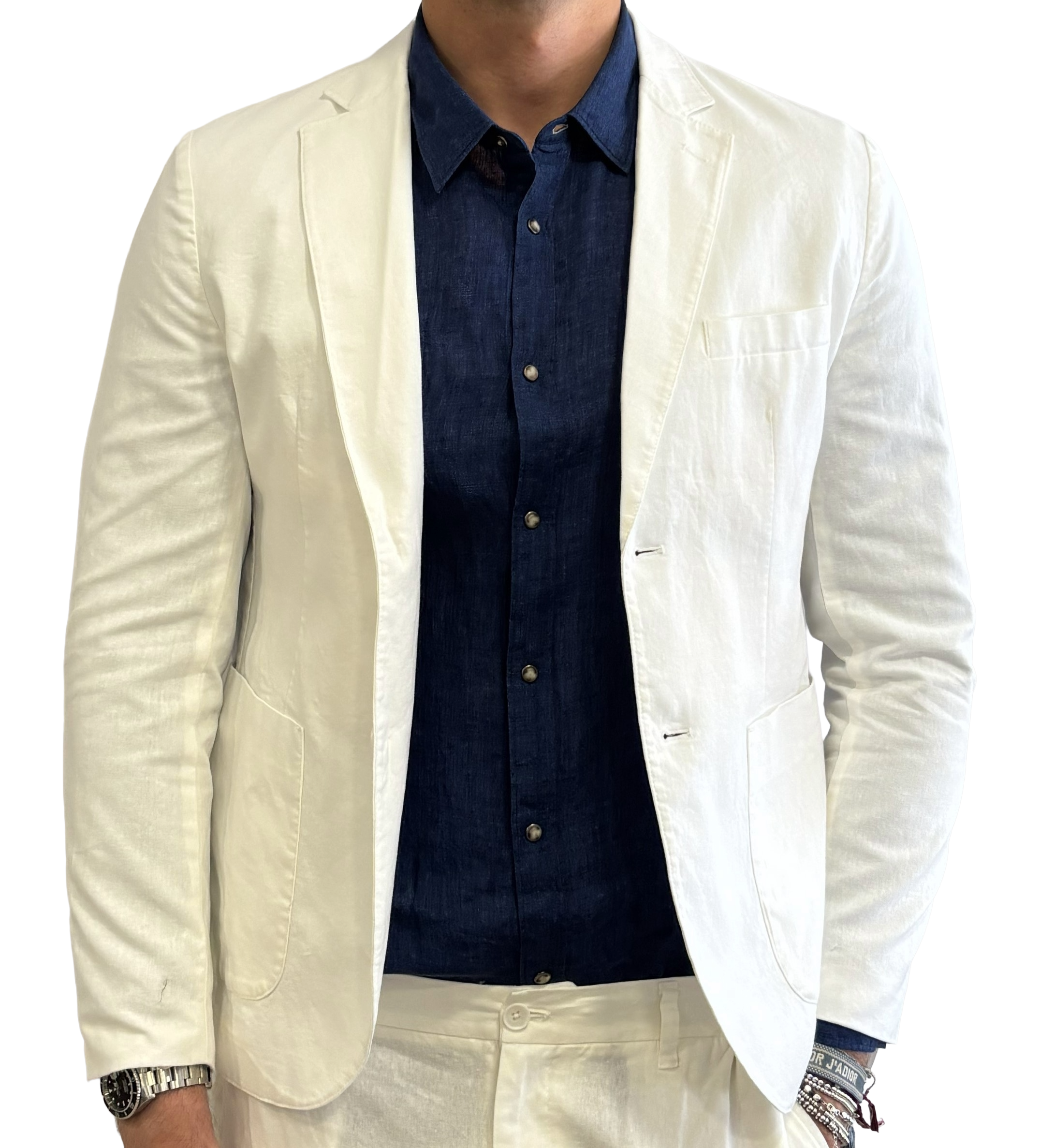 Linen and cotton jacket