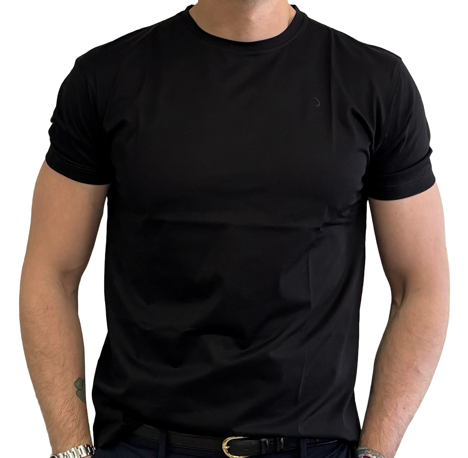 Pure cotton T-shirt in Filo di Scozia