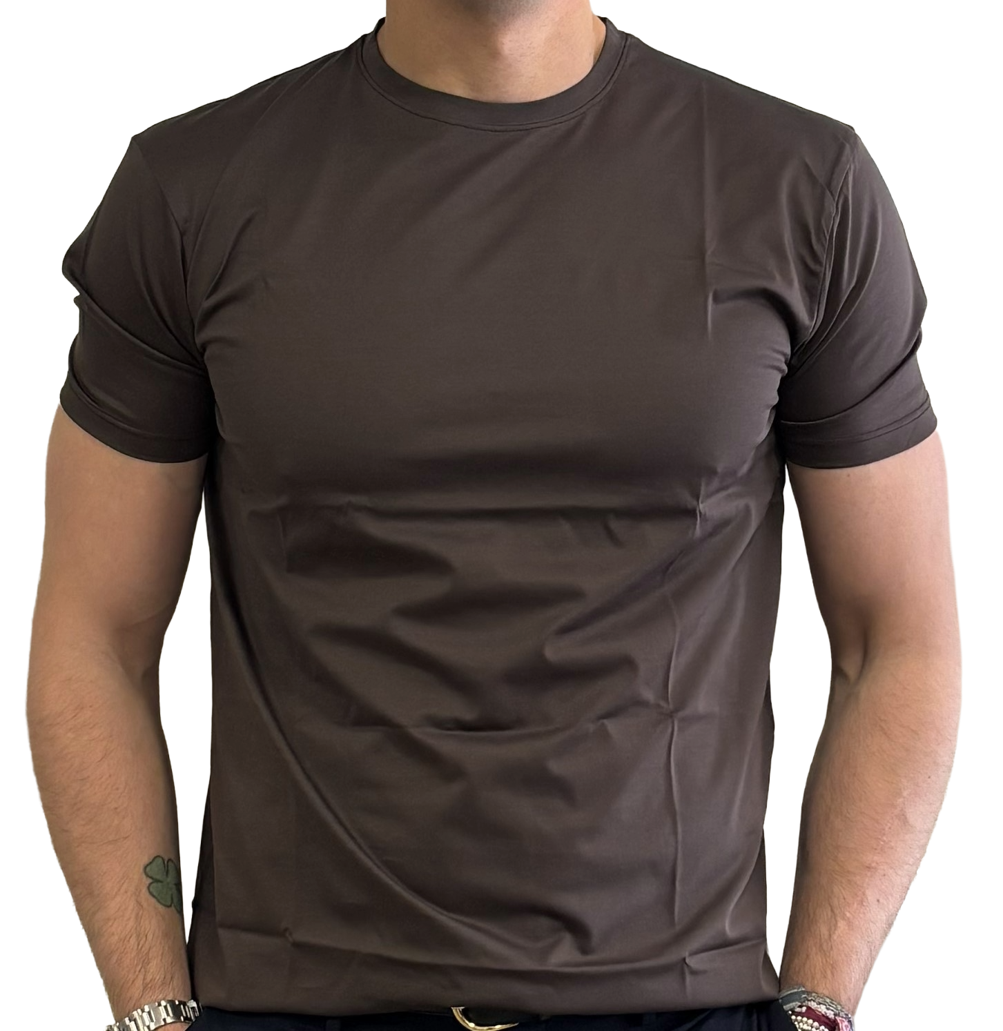 Pure cotton T-shirt in Filo di Scozia