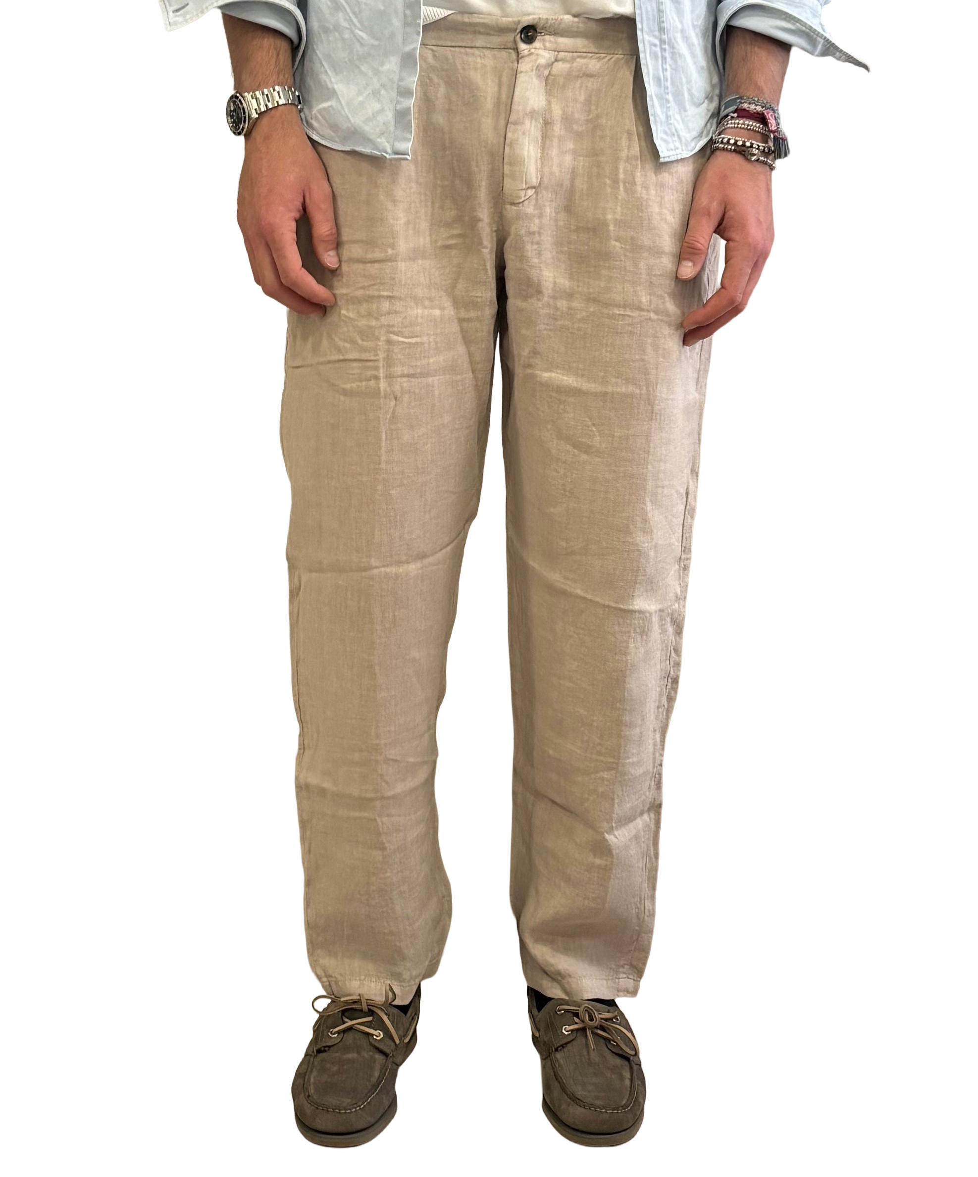 Yan Simmon Pure Linen Trousers