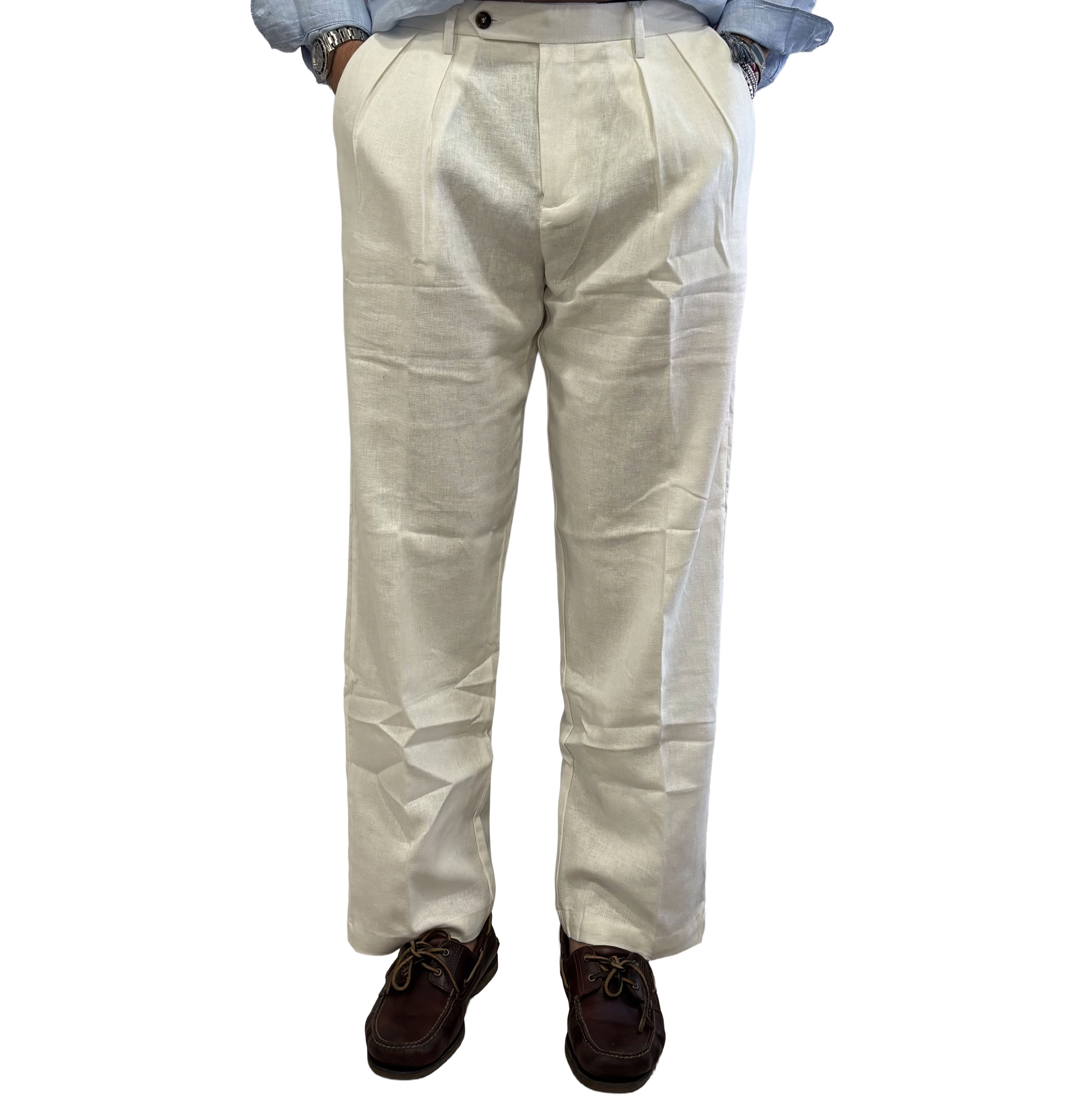 Yan Simmon linen and cotton trousers
