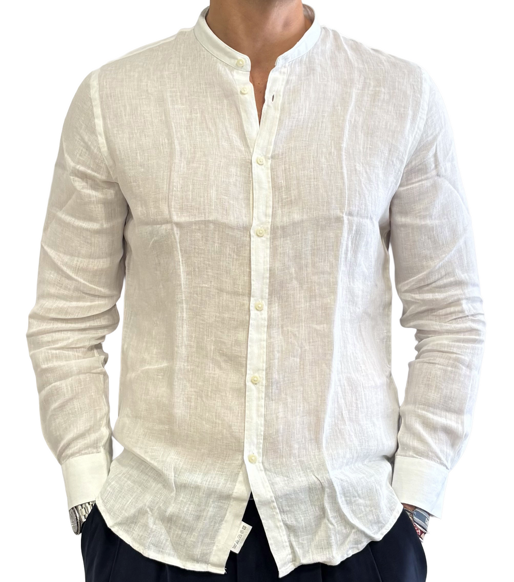 Camicia puo lino colletto coreano
