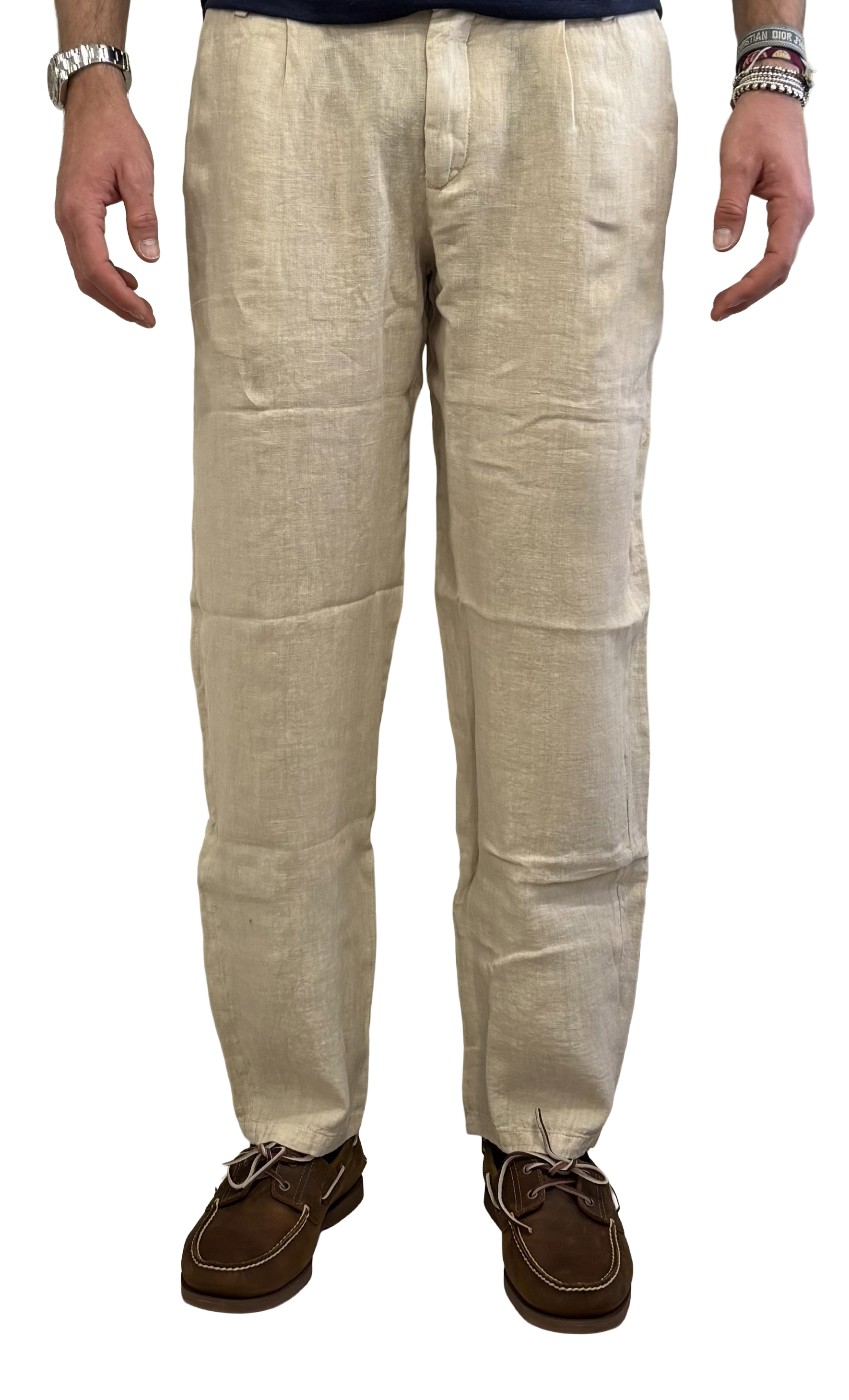 Yan Simmon Pure Linen Trousers
