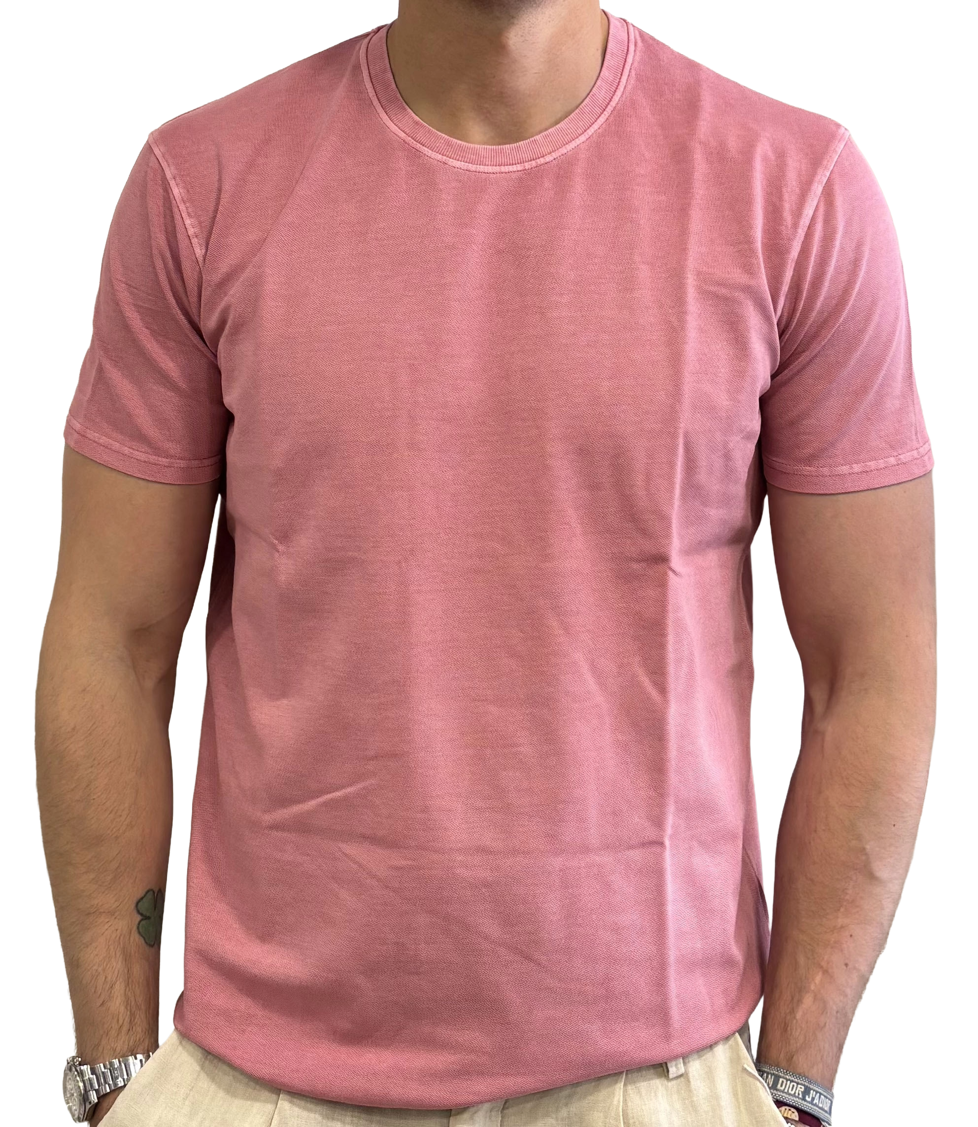 Pure cotton pique T-shirt