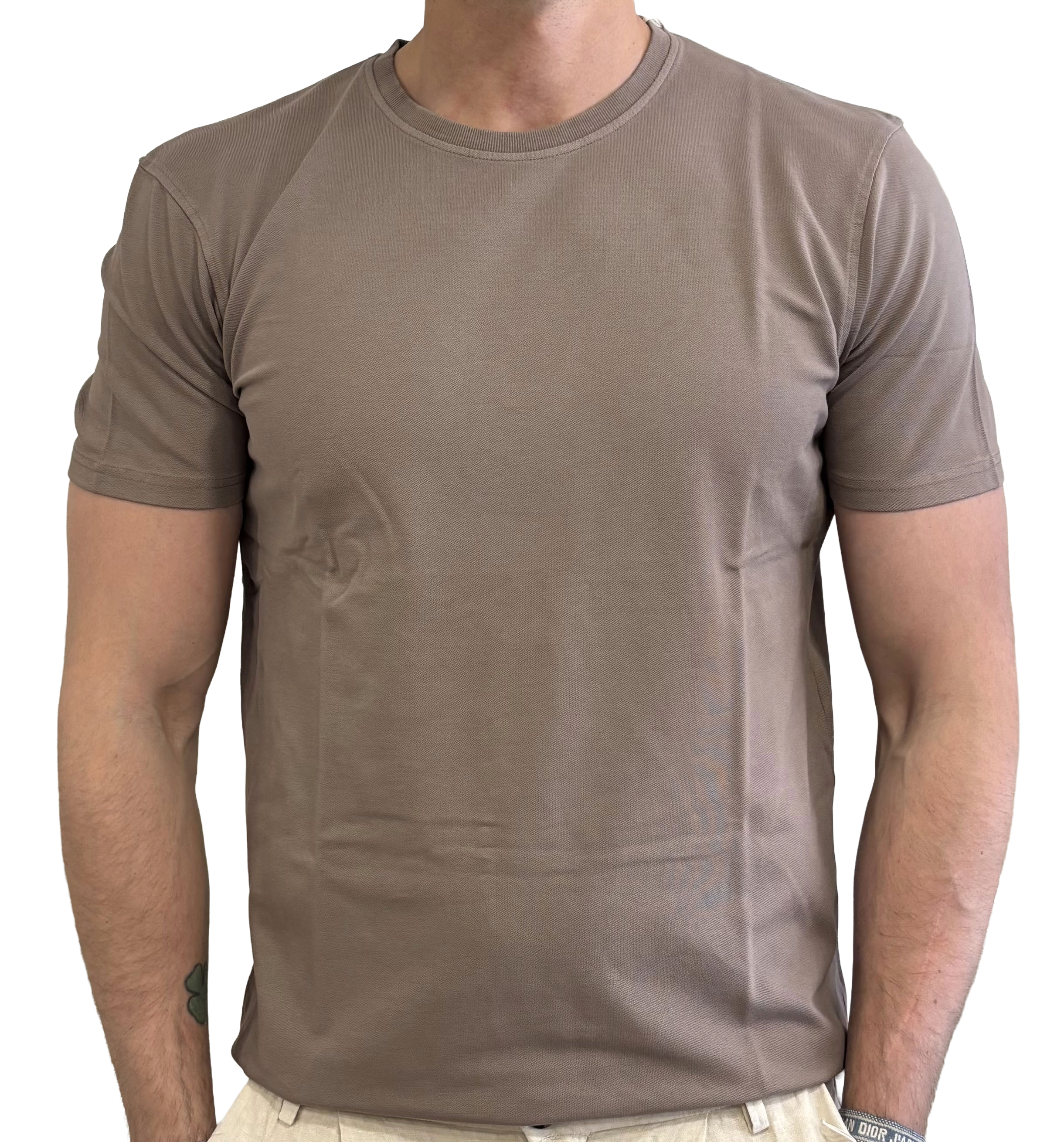 Pure cotton pique T-shirt