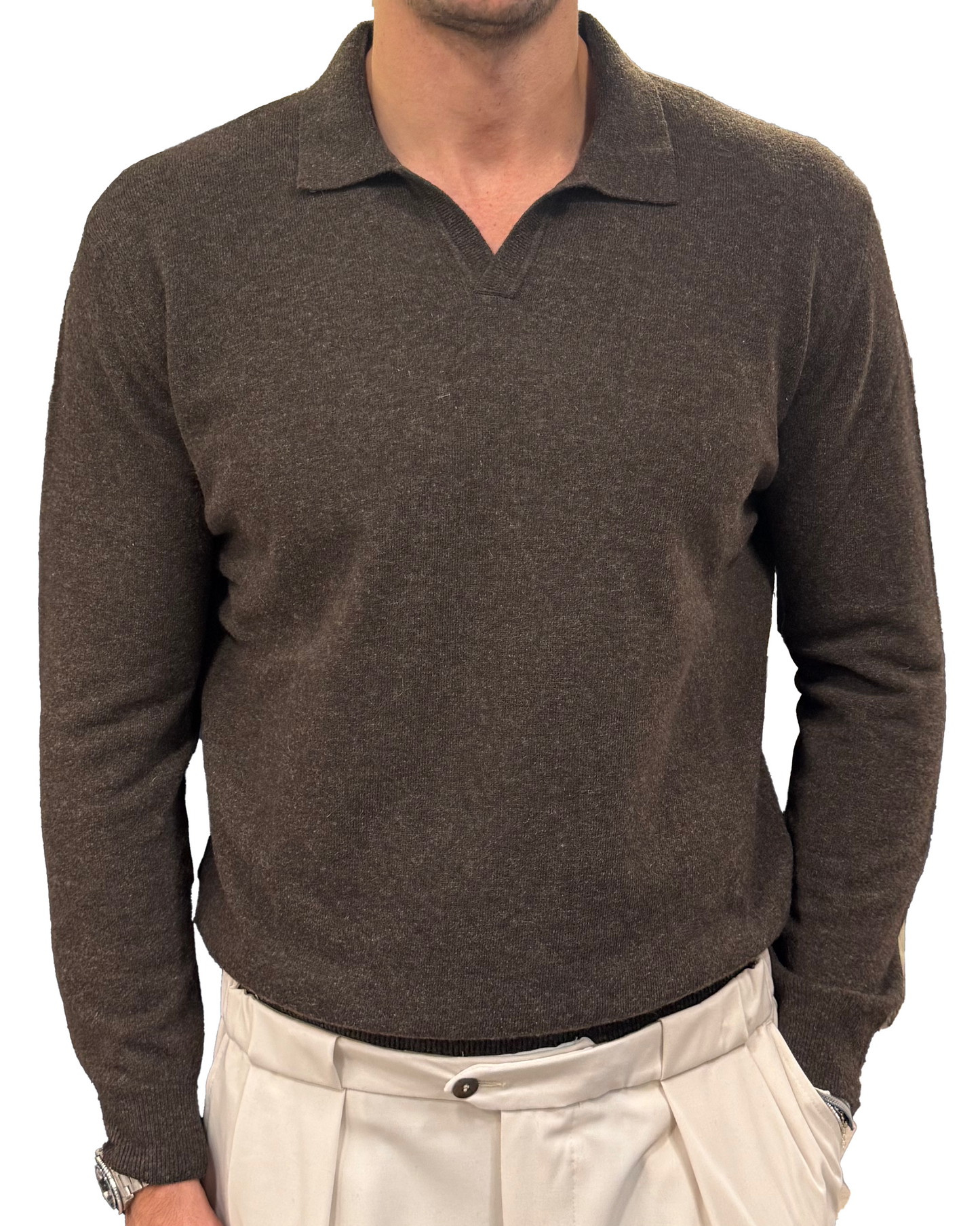 Polo collo derby in lana lanerossi