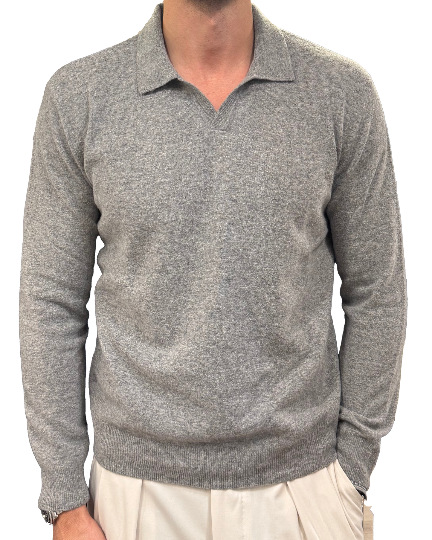 Polo collo derby in lana lanerossi