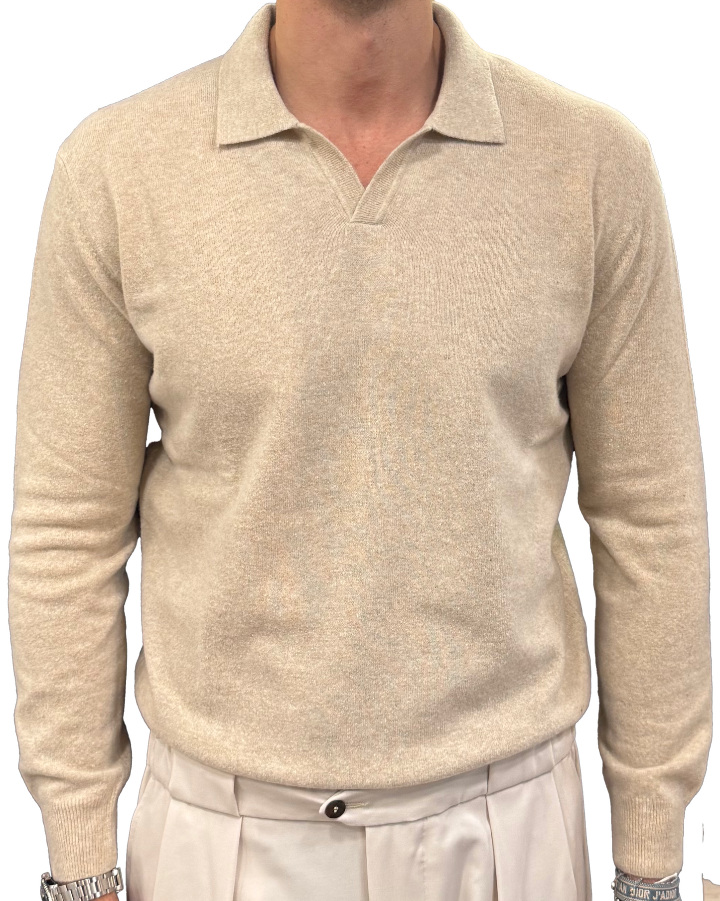 Polo collo derby in lana lanerossi