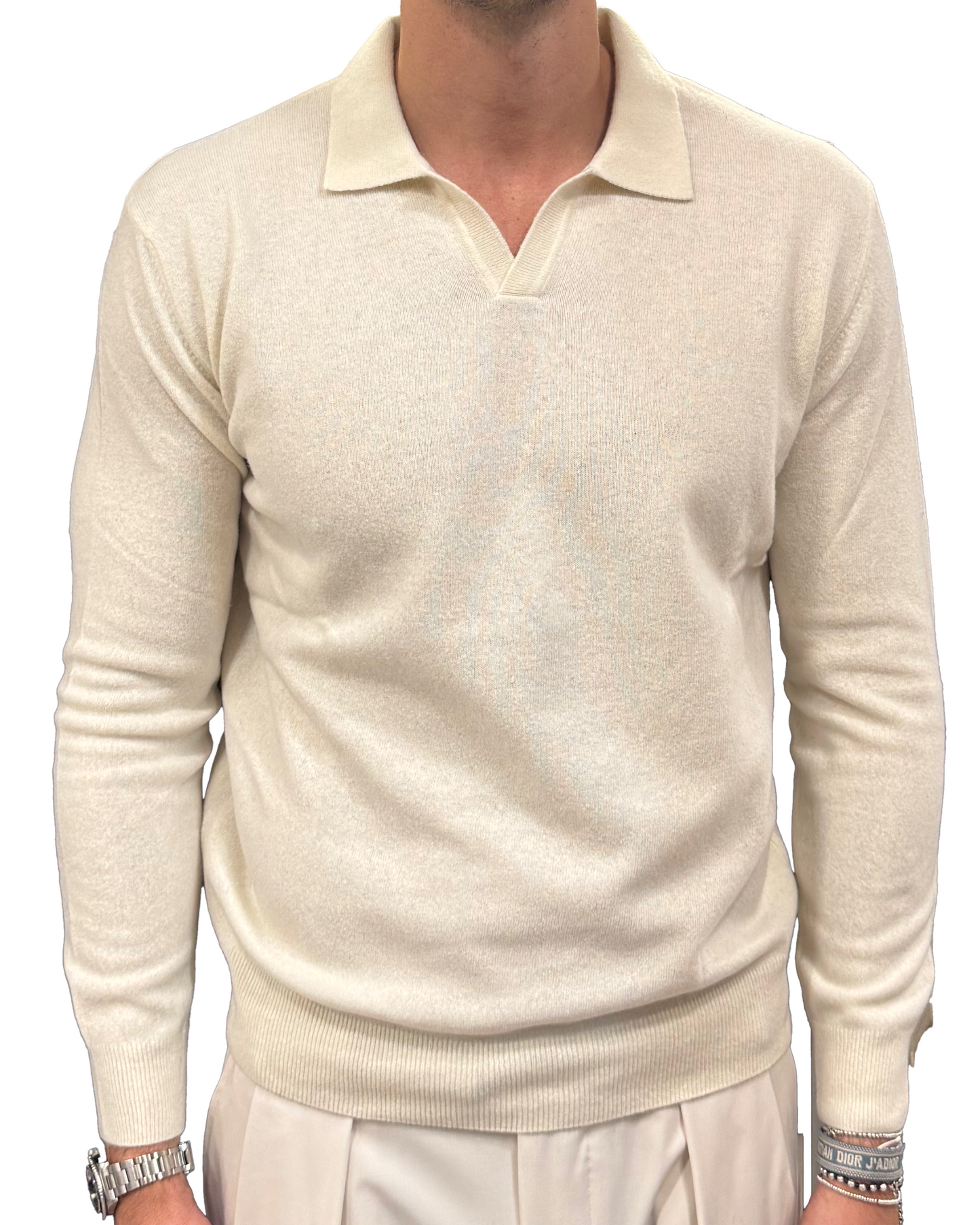 Polo collo derby in lana lanerossi