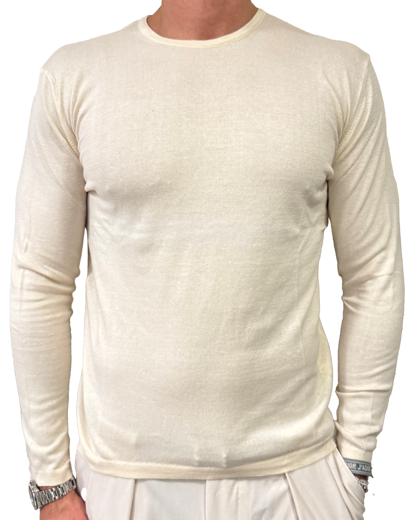 T-shirt manica lunga puro cotone