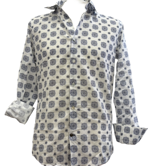 Camicia Alley Docks lino e cotone