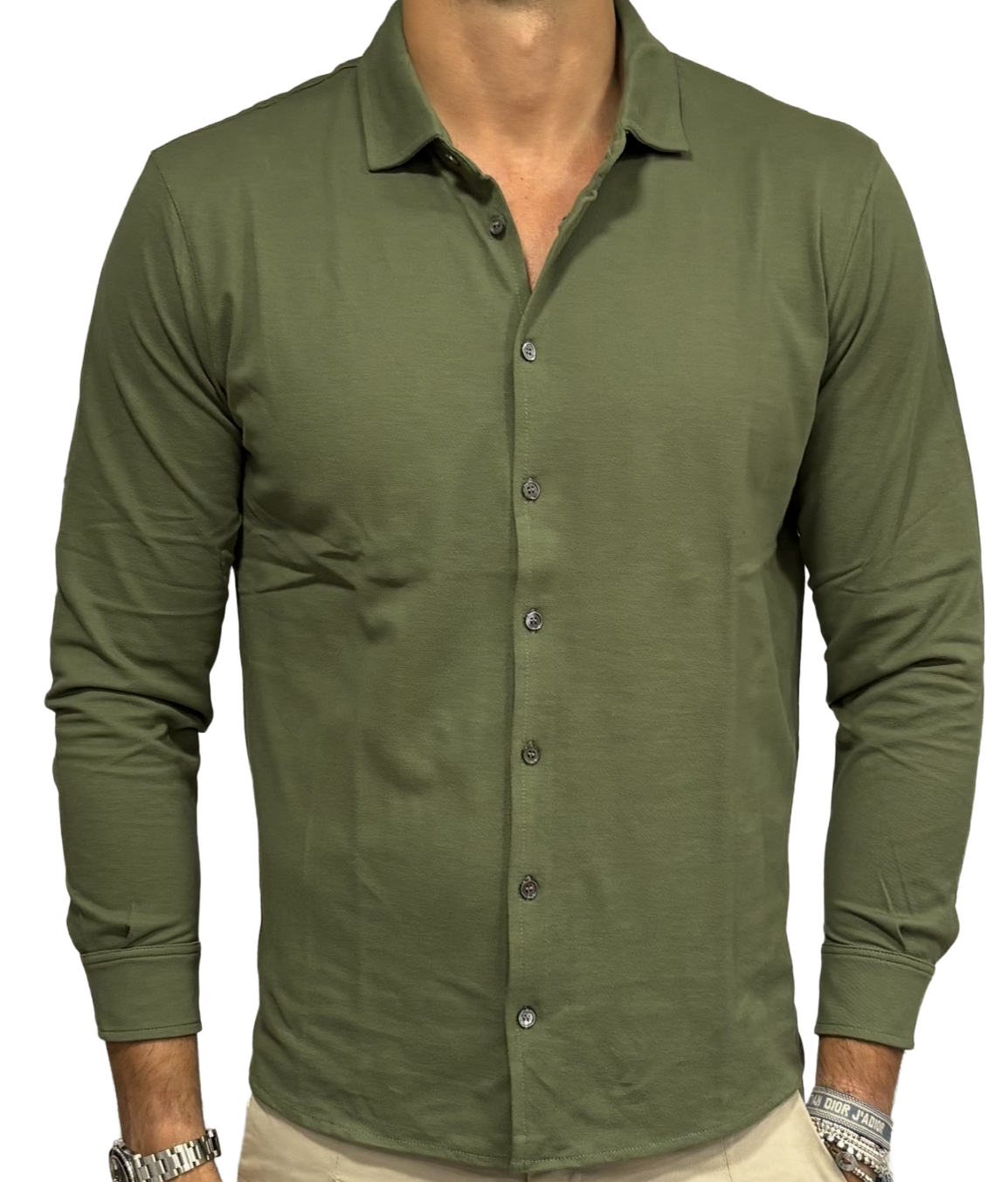 Pure cotton pique polo shirt