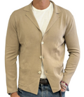 Crepe cotton knit jacket