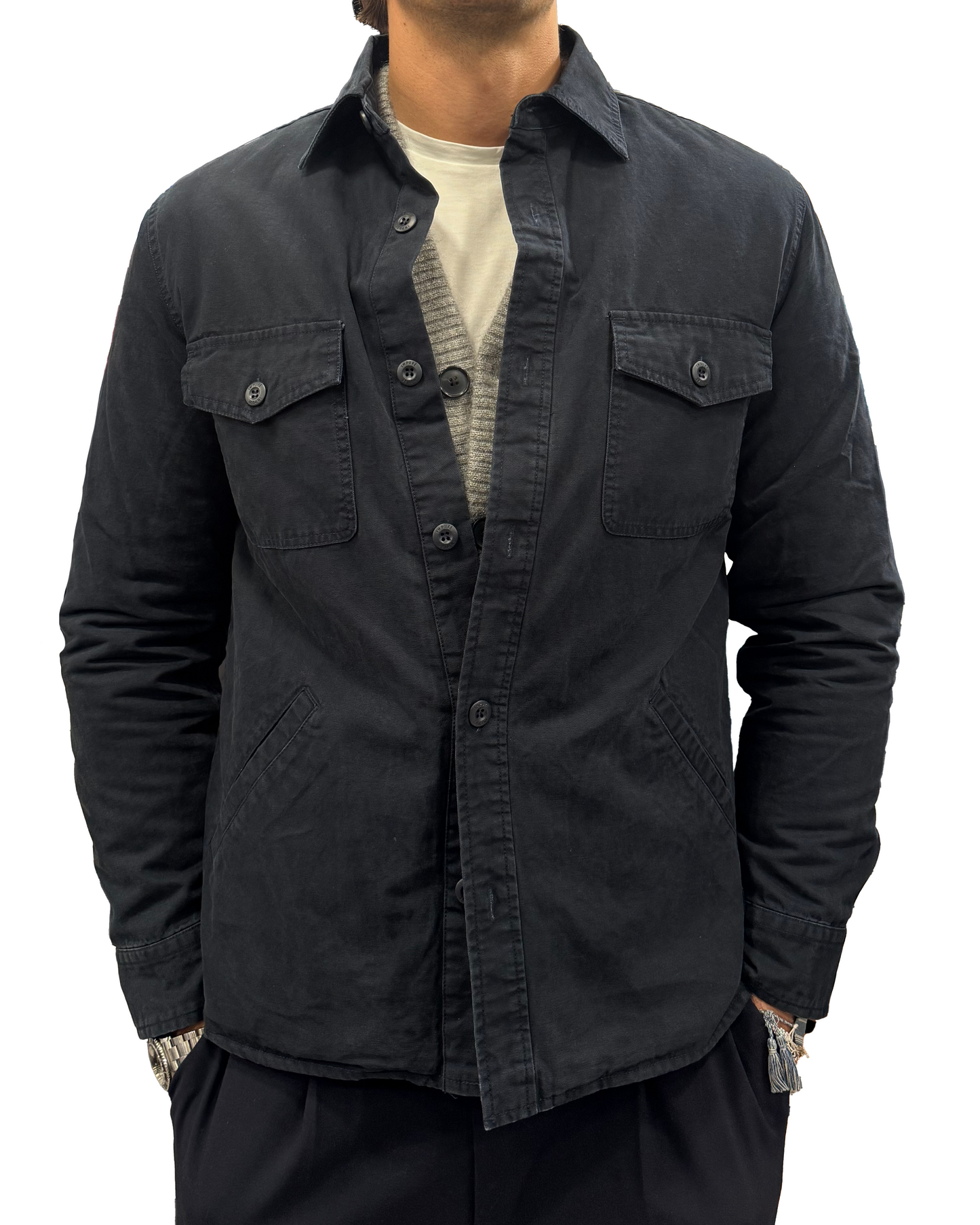 Giacca camicia imbottita sfoderabile