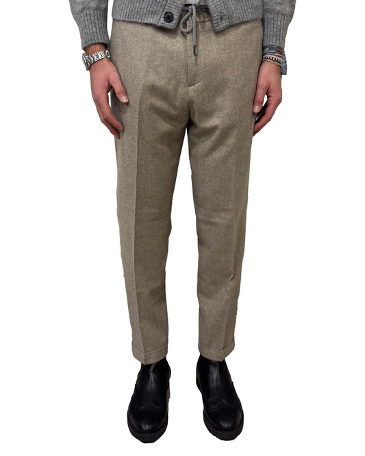 Pantaloni lana e cashmere