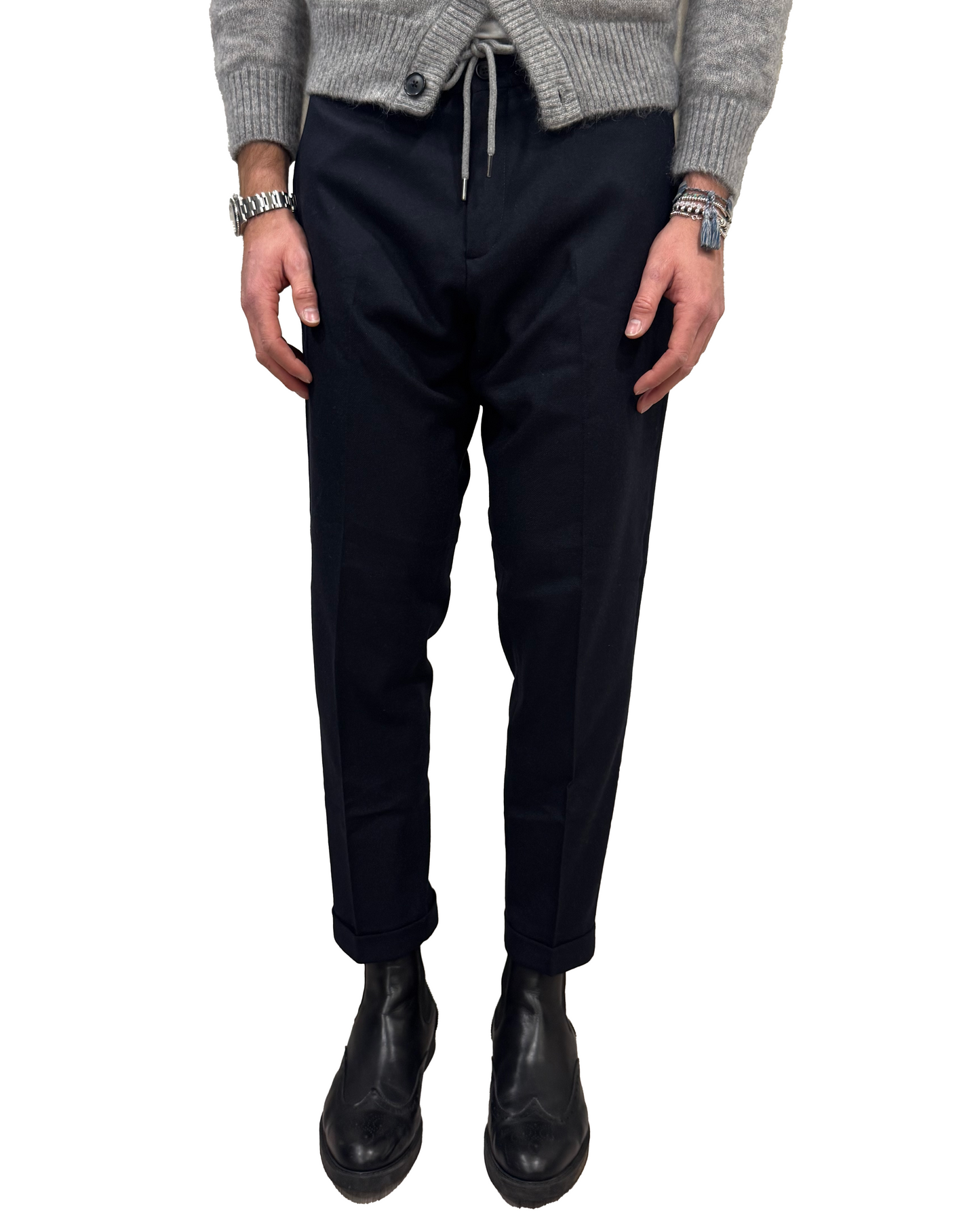 Pantaloni lana e cashmere