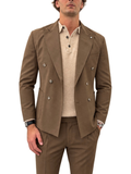 Giacca sartoriale doppiopetto misto lana PM