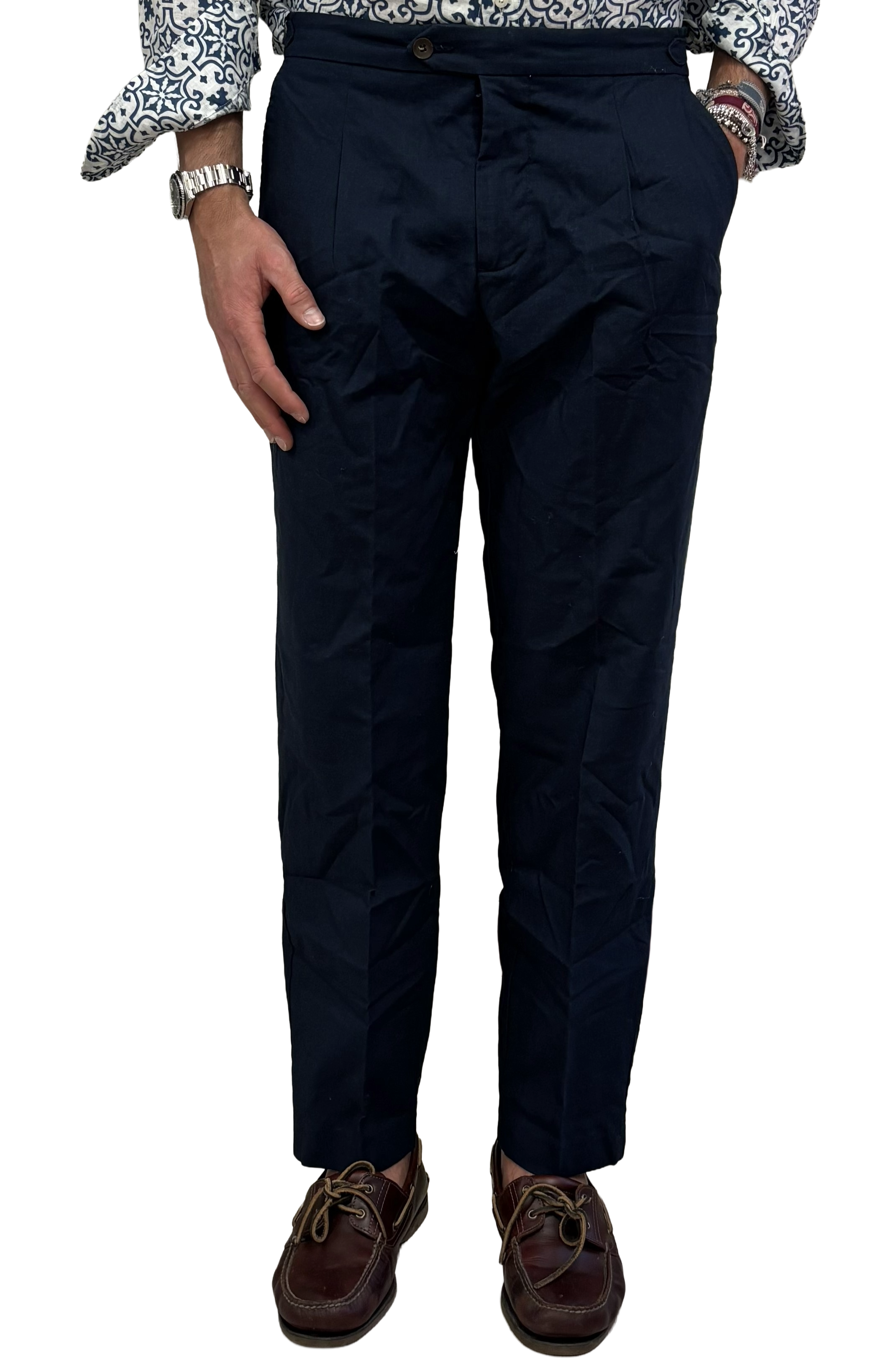 Yan Simmon linen and cotton trousers