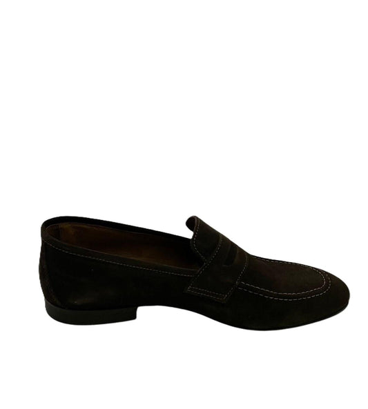 Mocassino scamosciato marrone