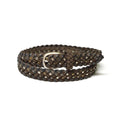 Brown studded belt