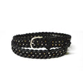 Black studded belt