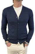 Cotton and cashmere cardigan