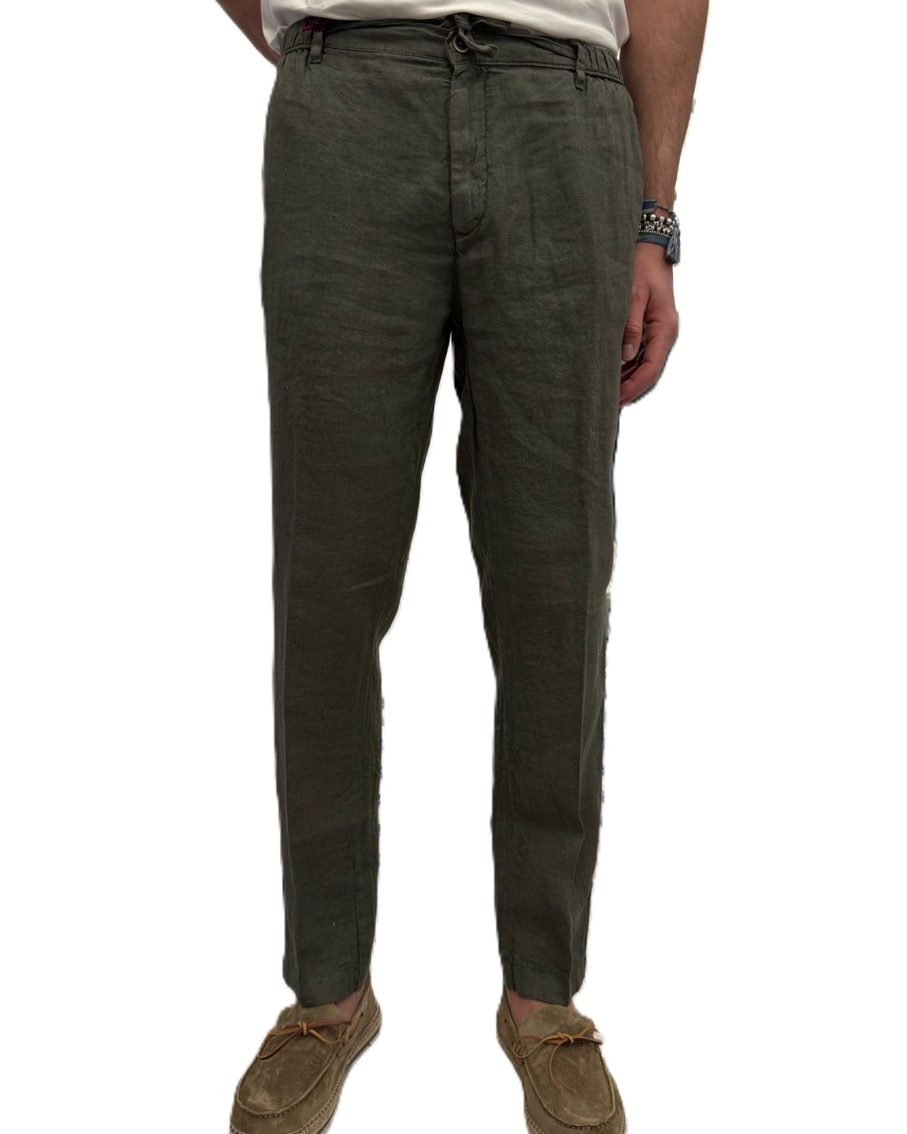 Pantaloni Squad puro lino