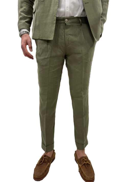 Pantaloni puro lino Bernese
