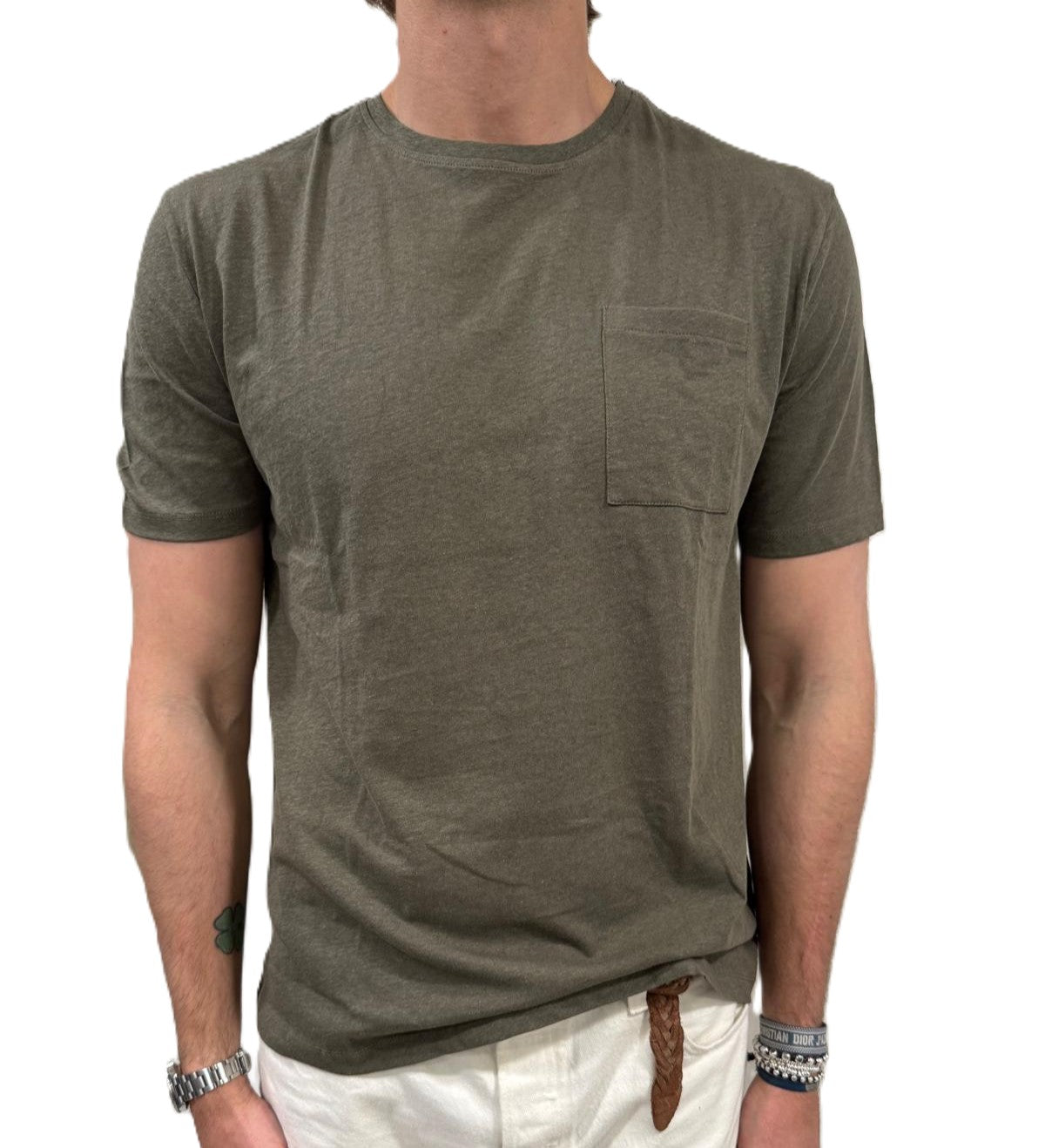 T-shirt lino e cotone
