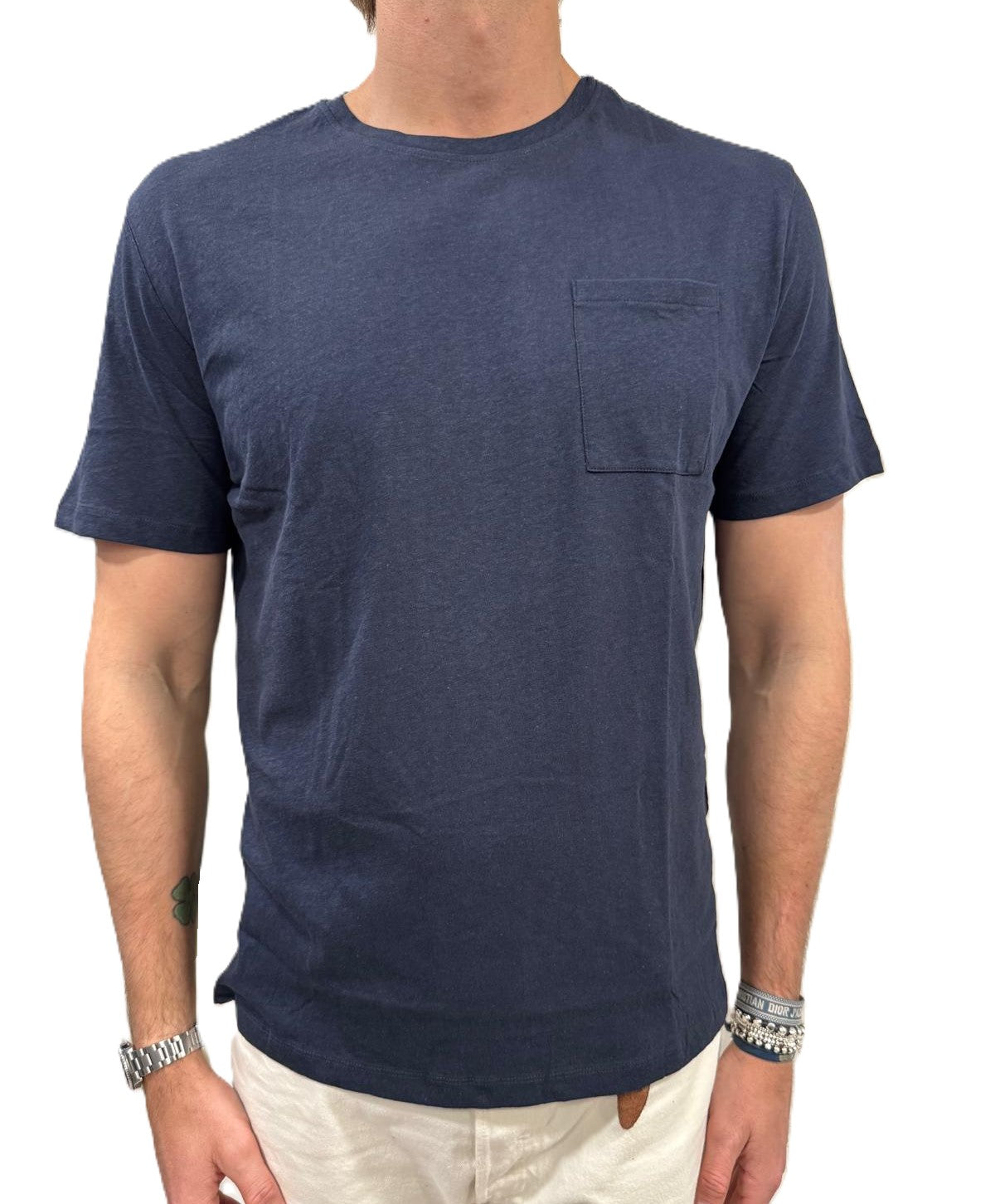 T-shirt lino e cotone