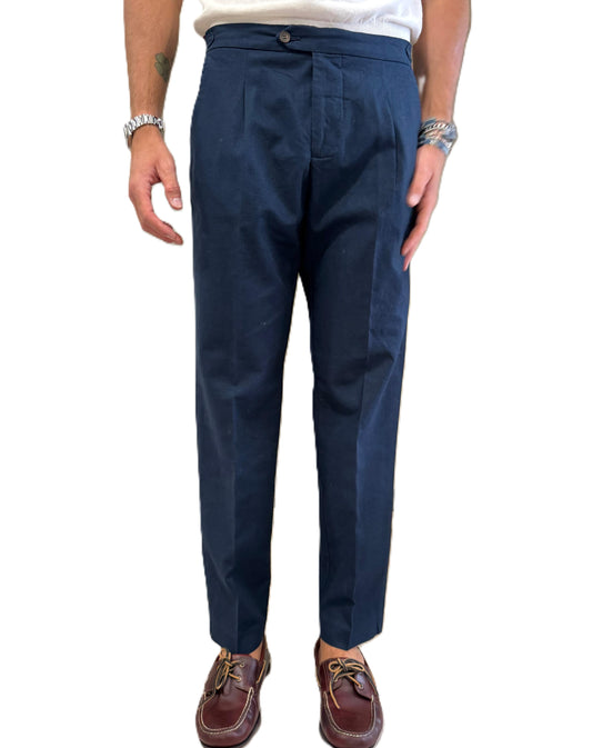Pantalone Squad sartoriale lino e cotone regular